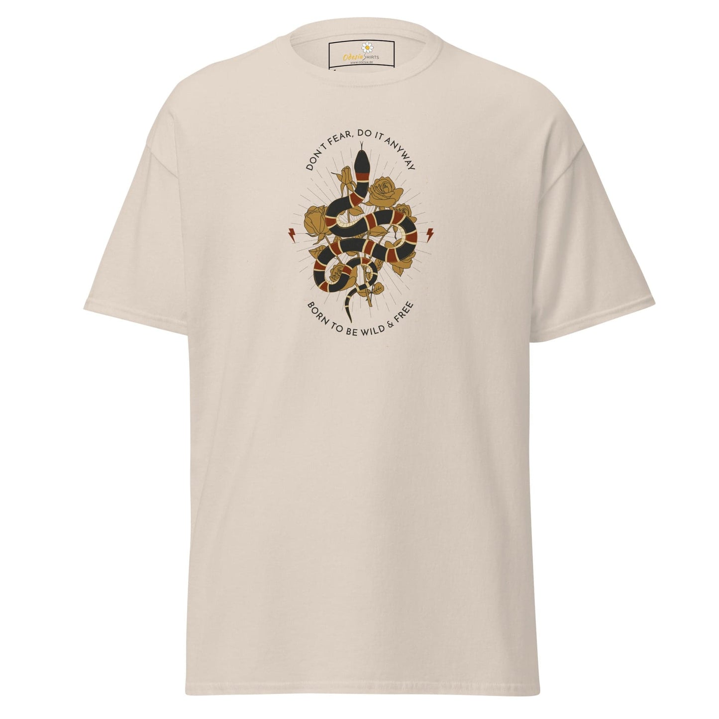 Unisex classic t-shirt - SNAKE TO BE WILD - REGULAR - Natural / S