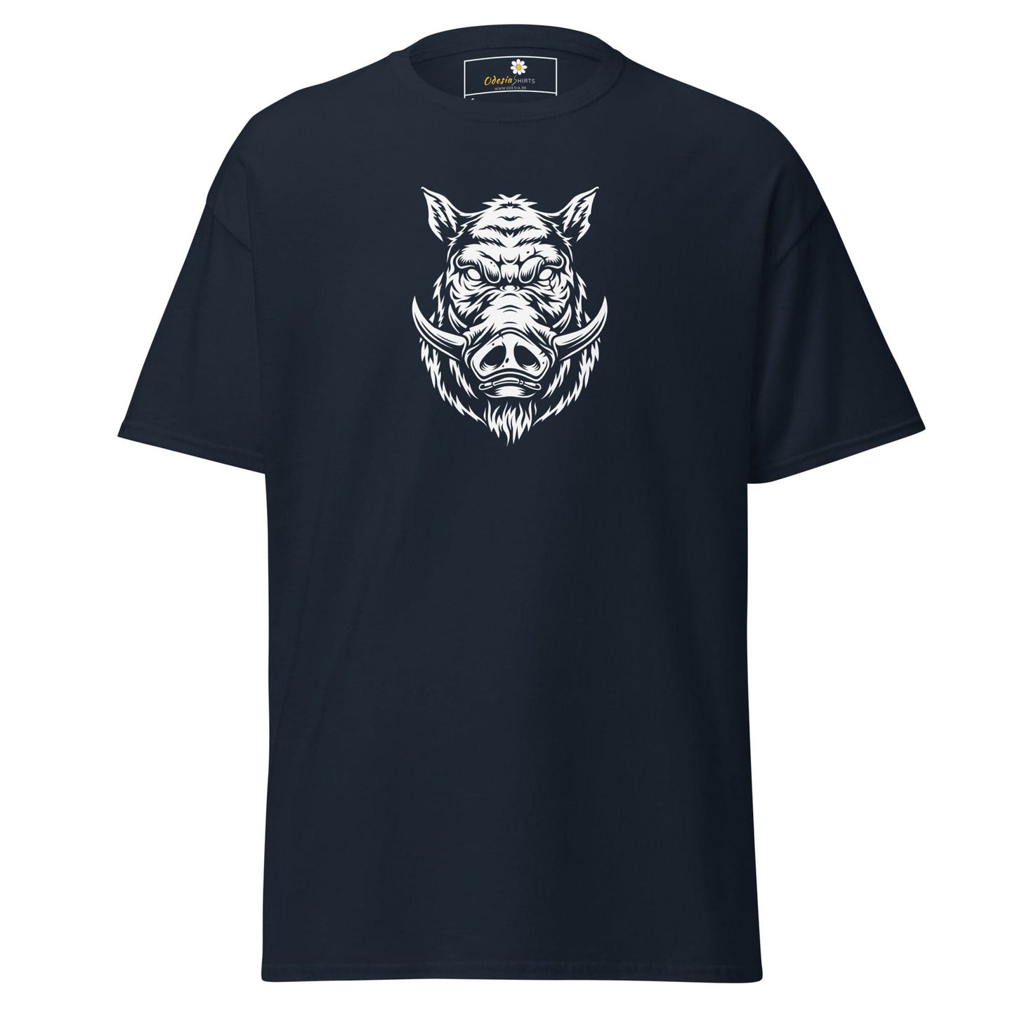 Unisex classic t-shirt - WILD LIFE PIG - REGULAR - Navy / S
