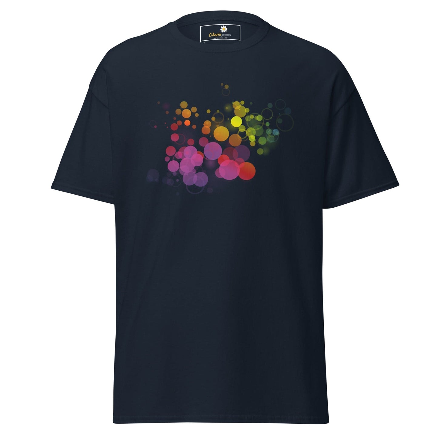 Unisex classic tee - ABSTRACT BUBBLES - REGULAR - Navy / S