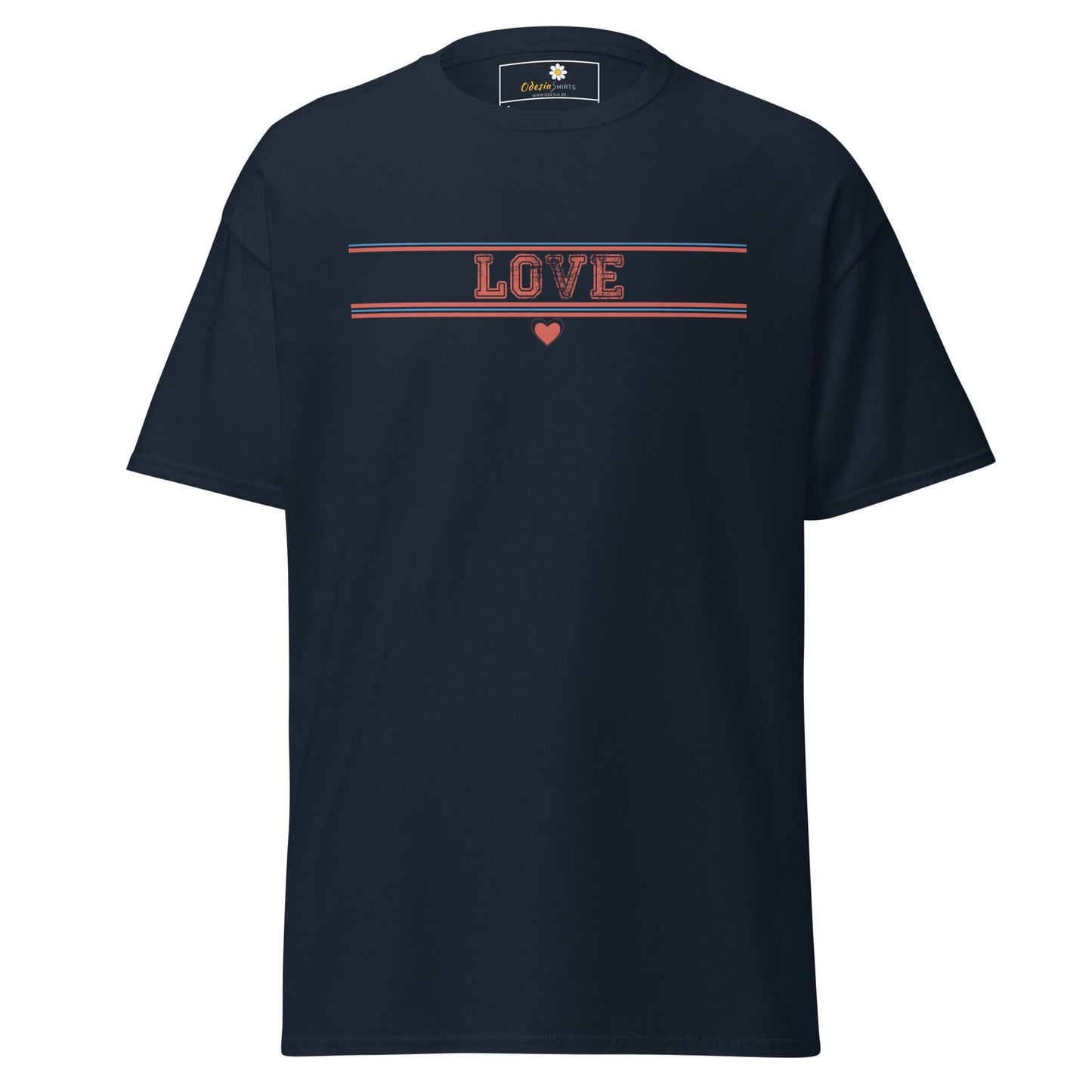 Unisex classic t-shirt - TEXt LOVE - REGULAR - Navy / S