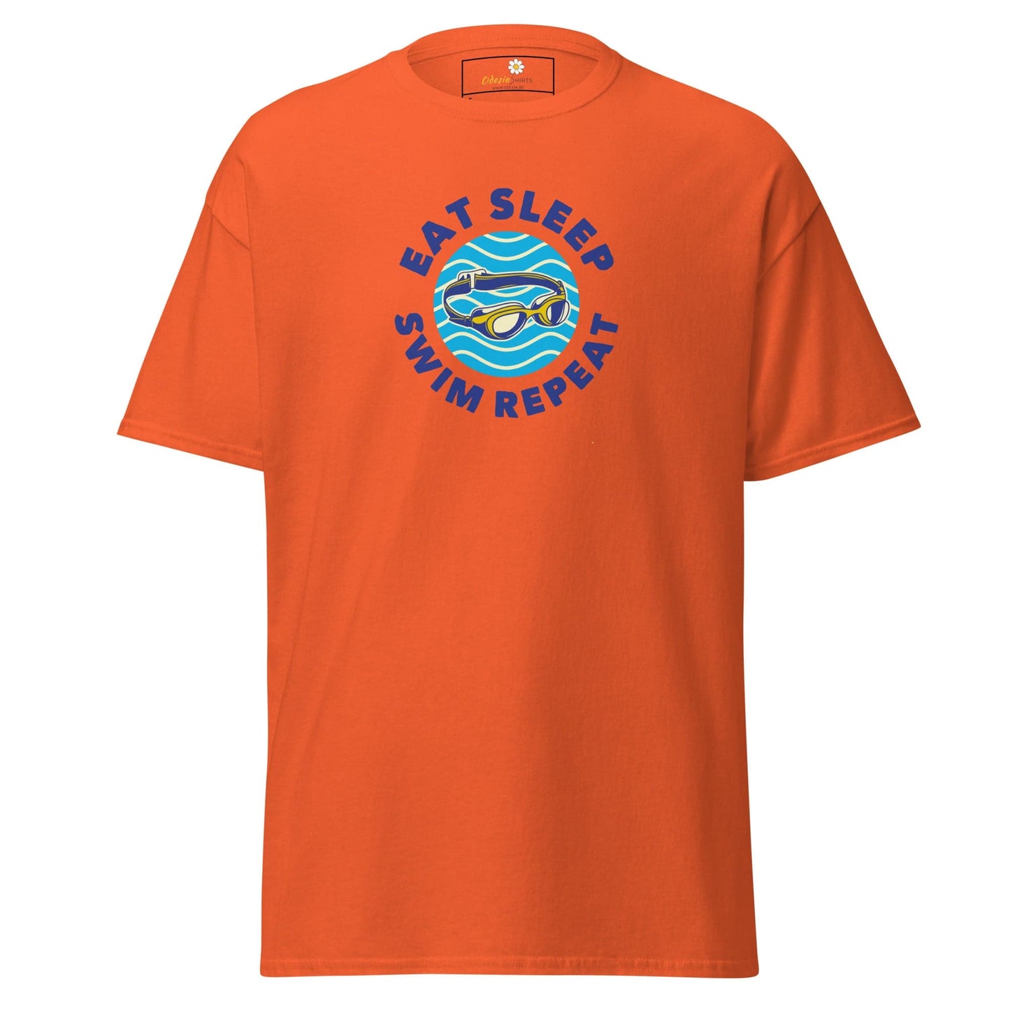 Unisex classic t-shirt - SPORT EAT SWIM SLEEP - REGULAR - Orange / S