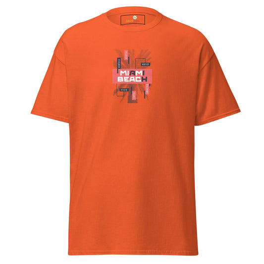 Unisex classic tee - COUNTRY SUMMER MIAMI BEACH - REGULAR - Orange / S