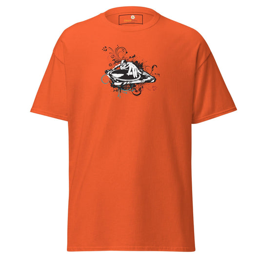 Unisex classic tee - MUSIC DISK JOCKEY - REGULAR - Orange / S