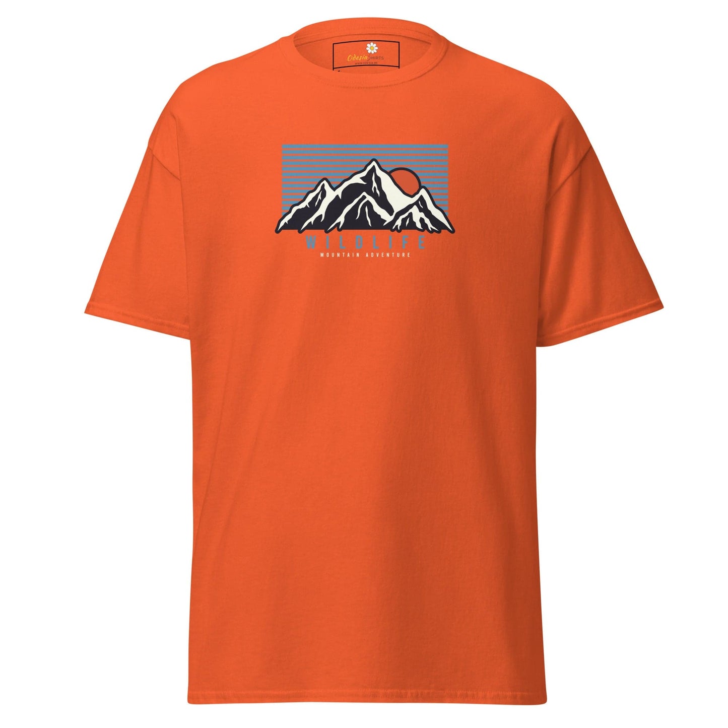 Unisex classic tee - NATURE MOUNTAIN WILDLIFE - REGULAR - Orange / S