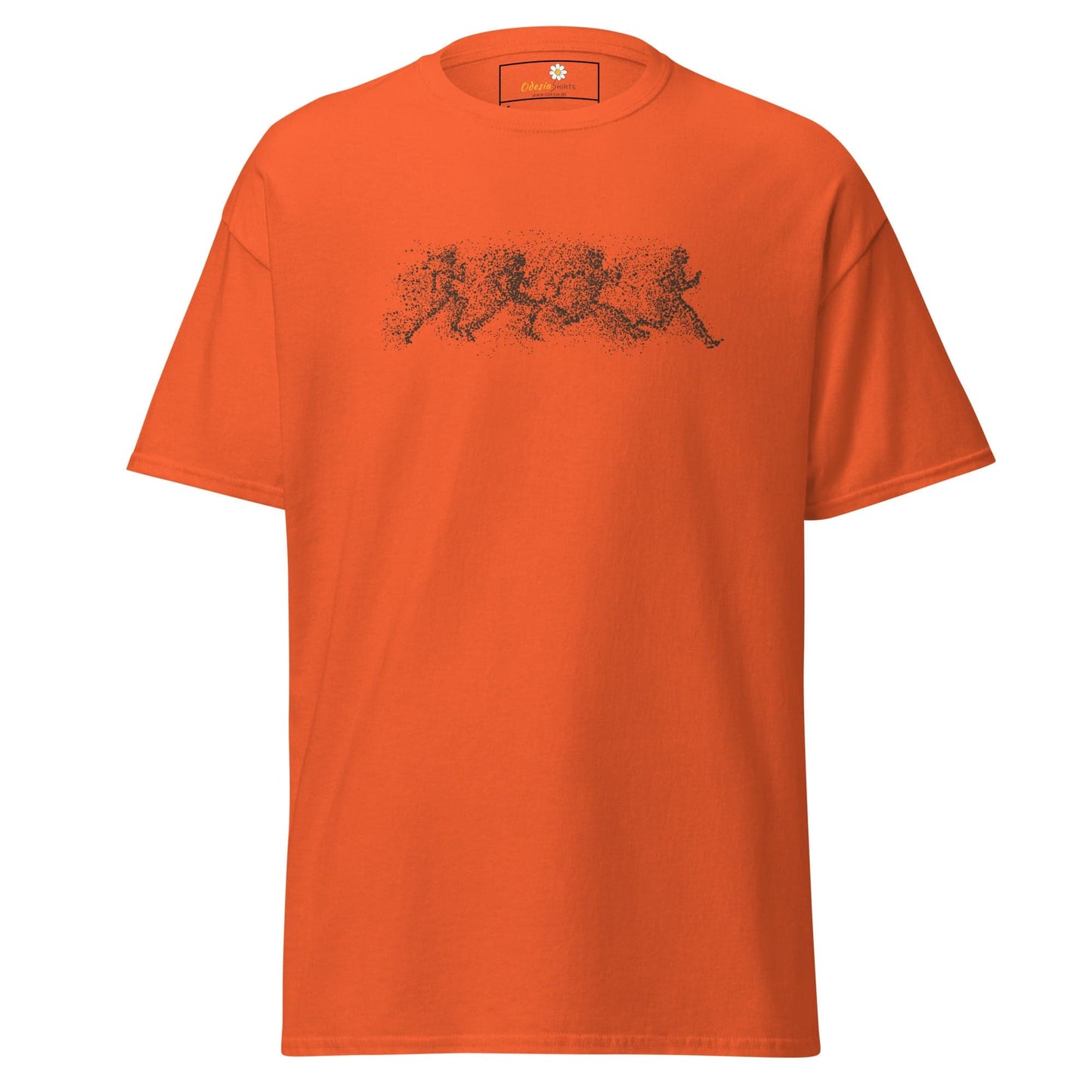 Unisex classic t-shirt - FANTASY DOTS MEN RUNNING - REGULAR - Orange / S