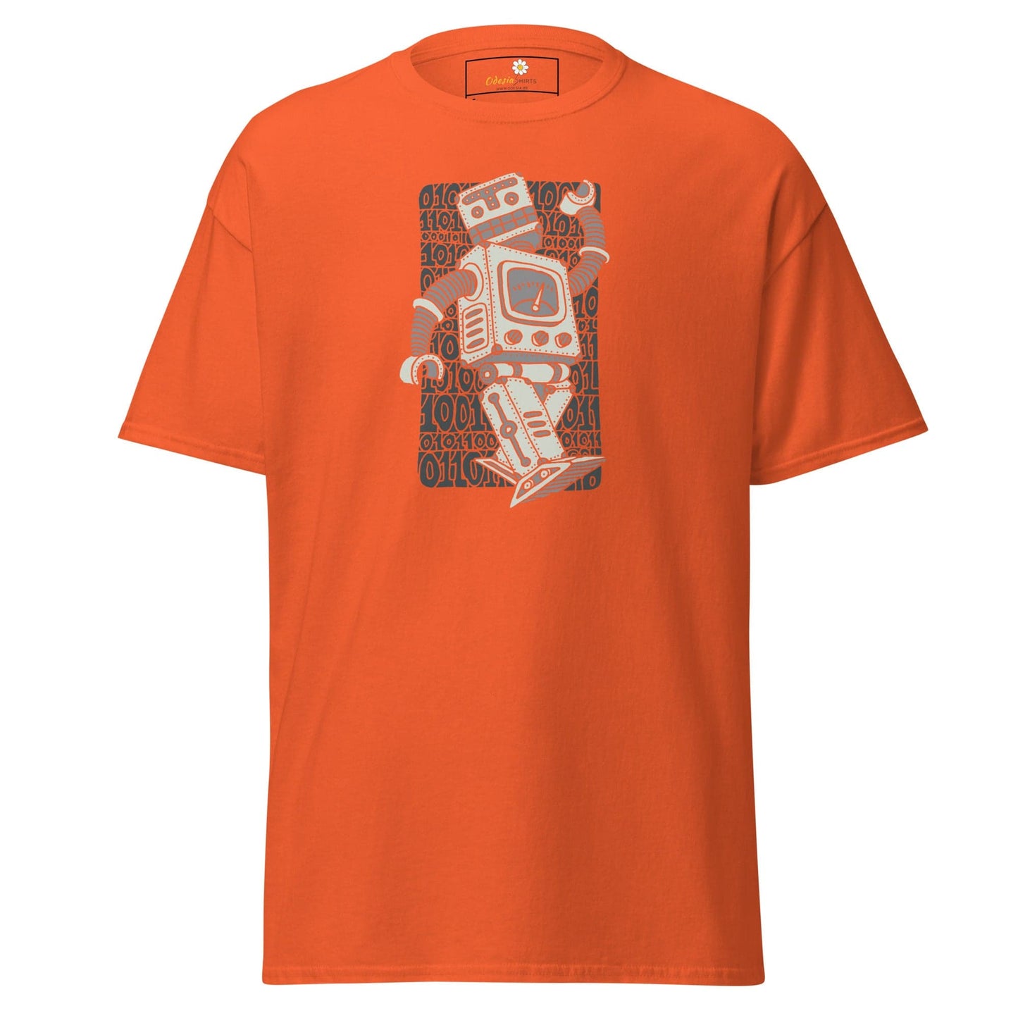 Unisex classic t-shirt - FANTASY ROBOTS NEVER DIE - REGULAR - Orange / S
