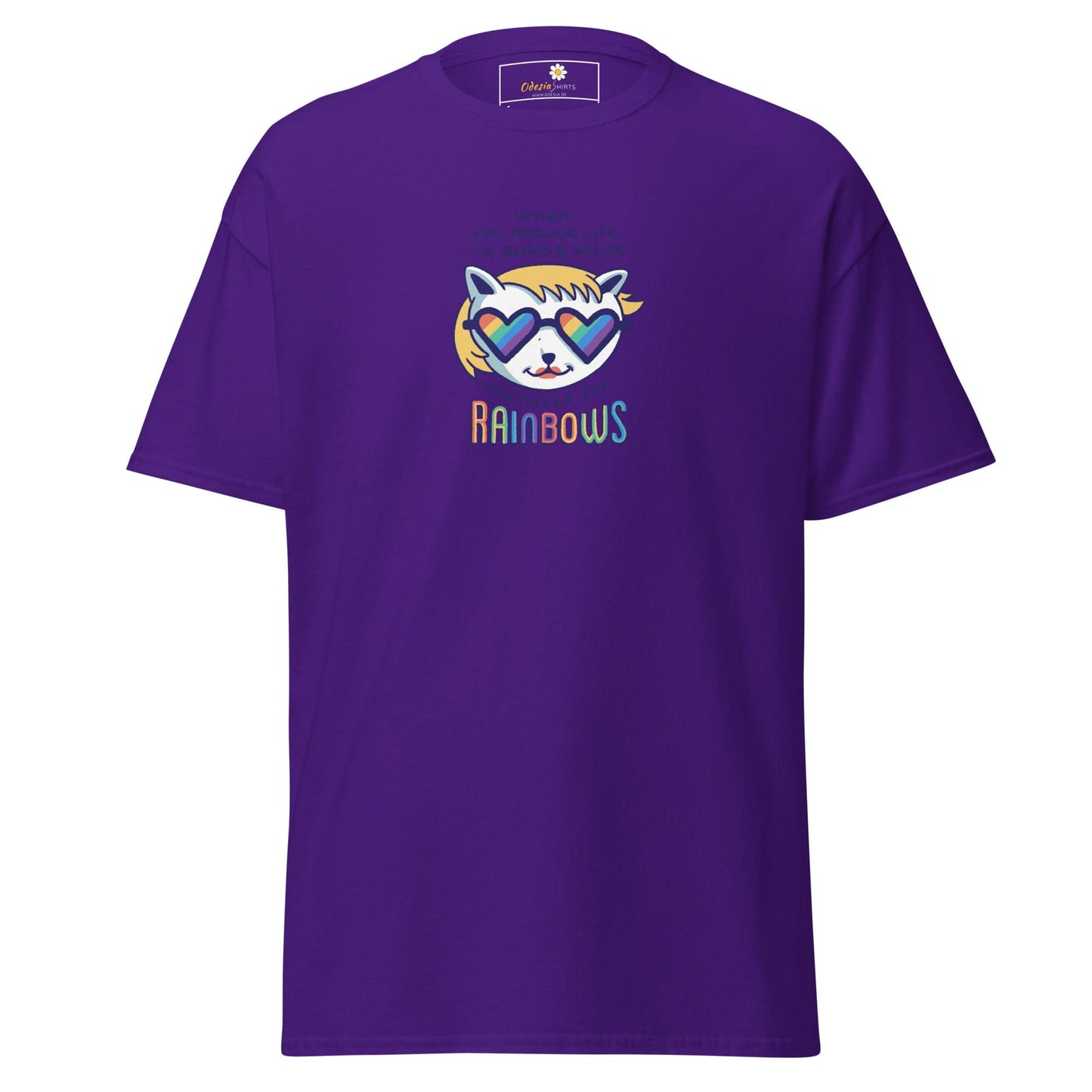 Unisex classic tee - COMMUNITY MISC SEE RAINBOWS - REGULAR - Purple / S