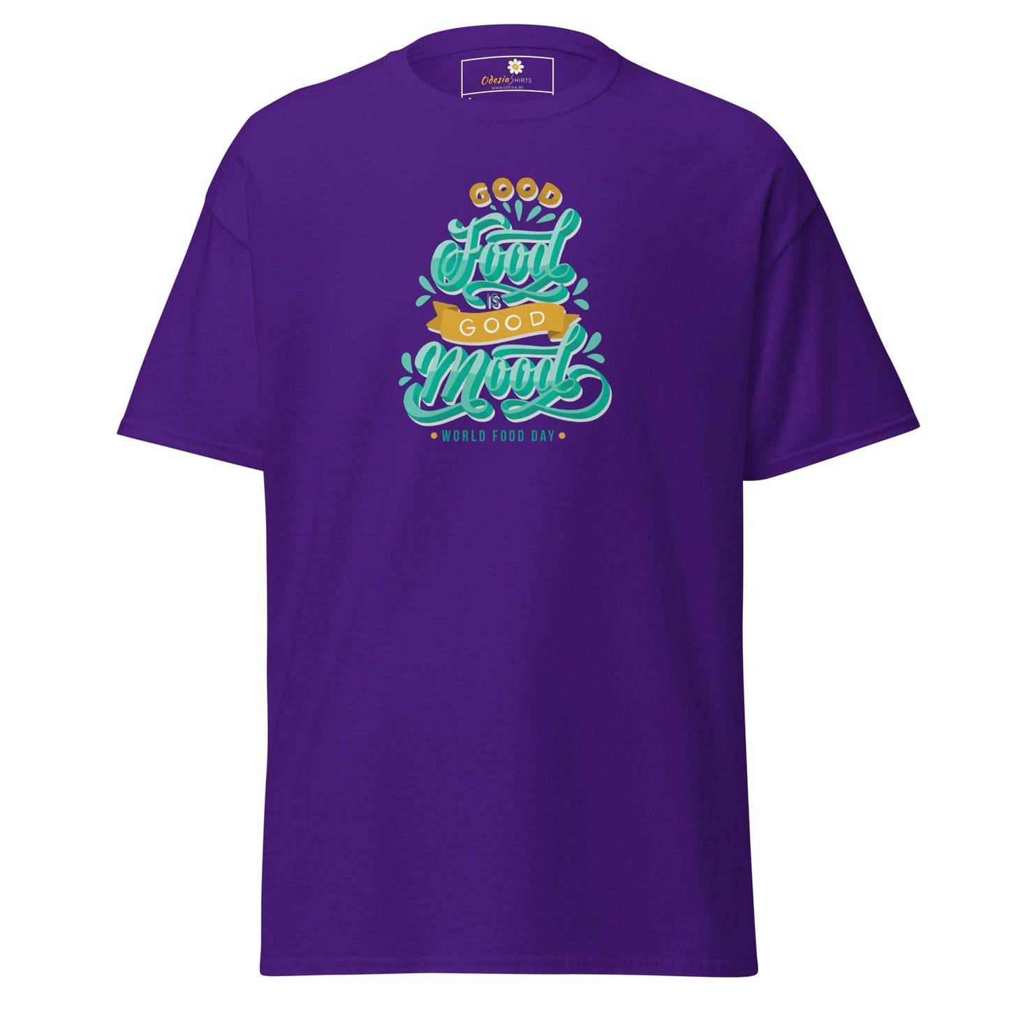 Unisex classic t-shirt - MISC GOOD FOOD GOOD MOOD - REGULAR - Purple / S