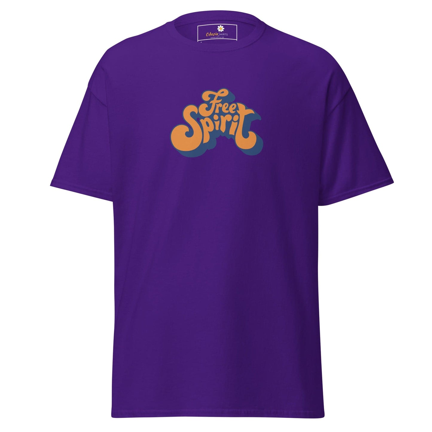 Unisex classic tee - TEXT MISC FREE SPIRIT - REGULAR - Purple / S