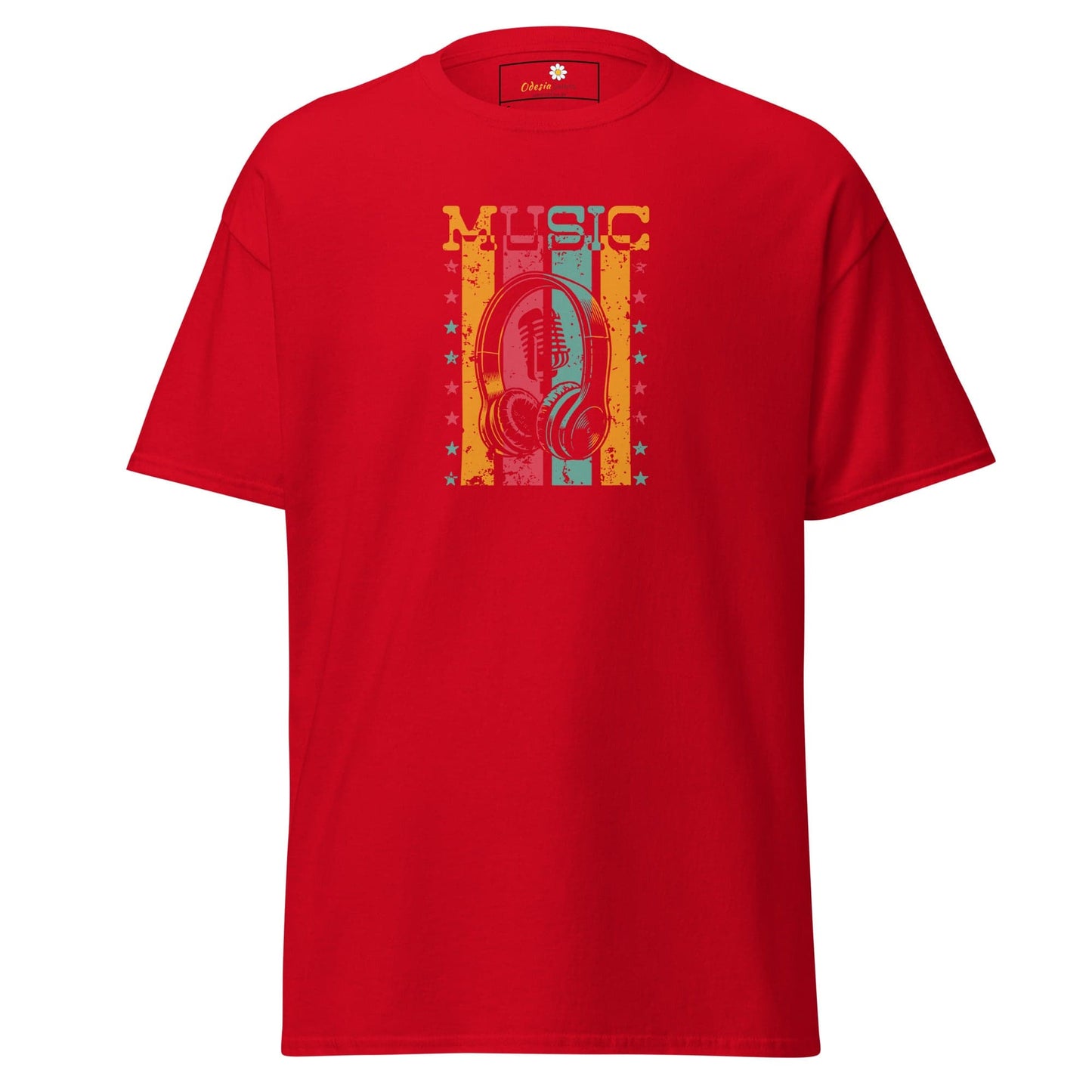Unisex classic tee - MUSIC MICROPHONE - REGULAR - Red / S