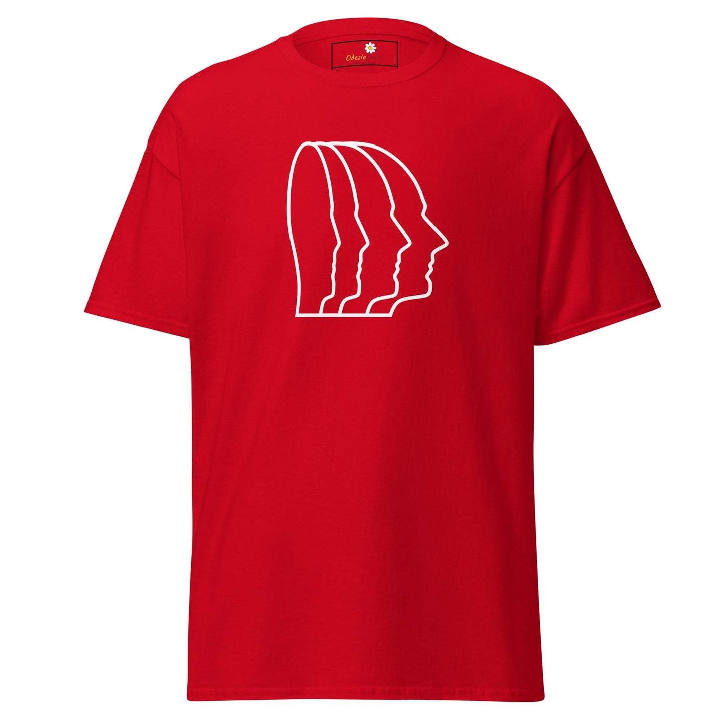 Unisex classic tee - ABSTRACT HEAD ONE - REGULAR - Red / S