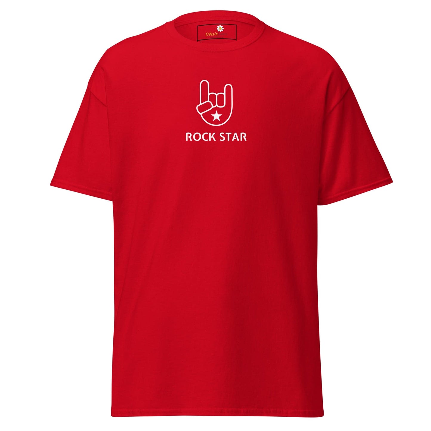 Unisex classic tee - MUSIC ROCK STAR - REGULAR - Red / S
