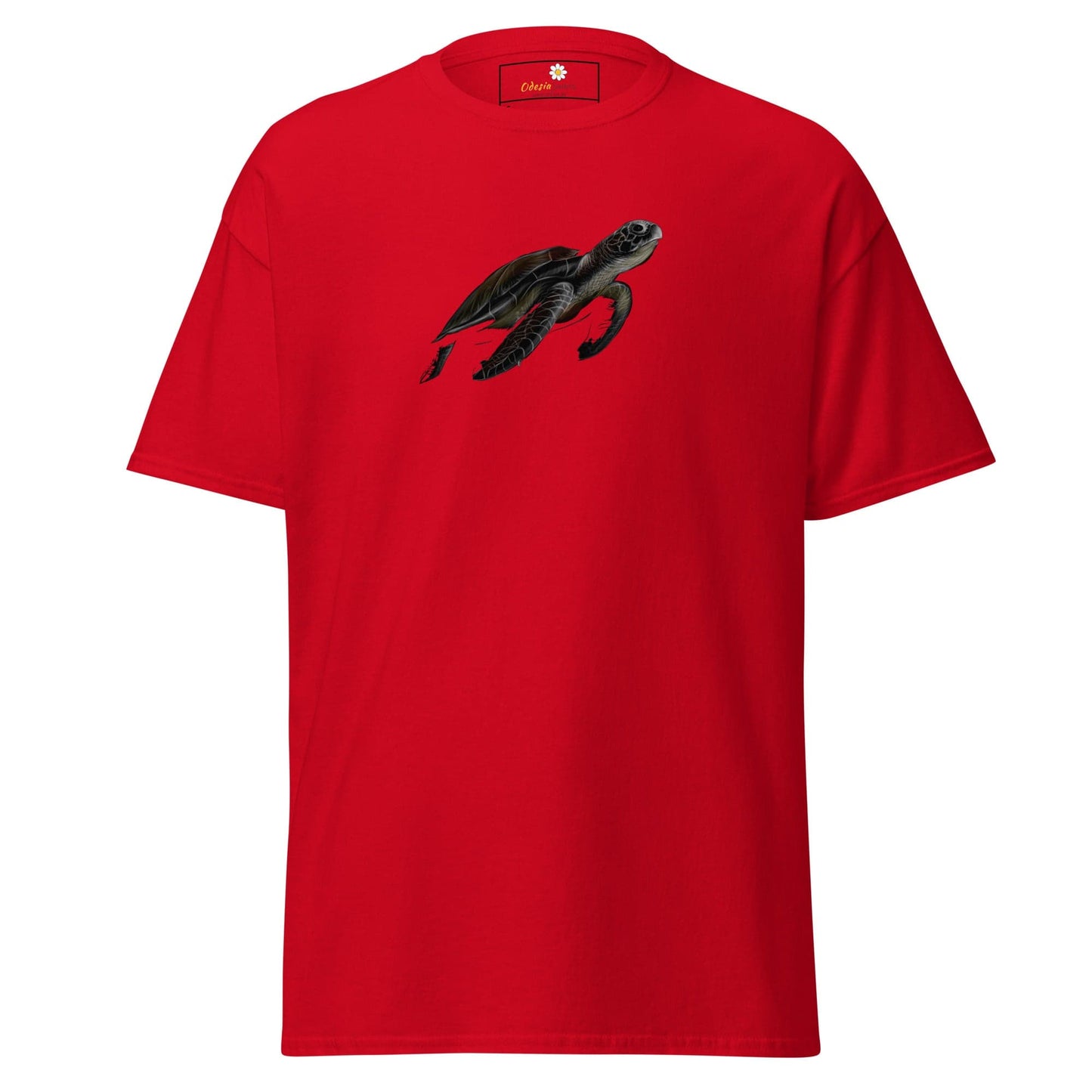 Unisex classic tee - WILD LIFE SEA TURTLE - REGULAR - Red / S