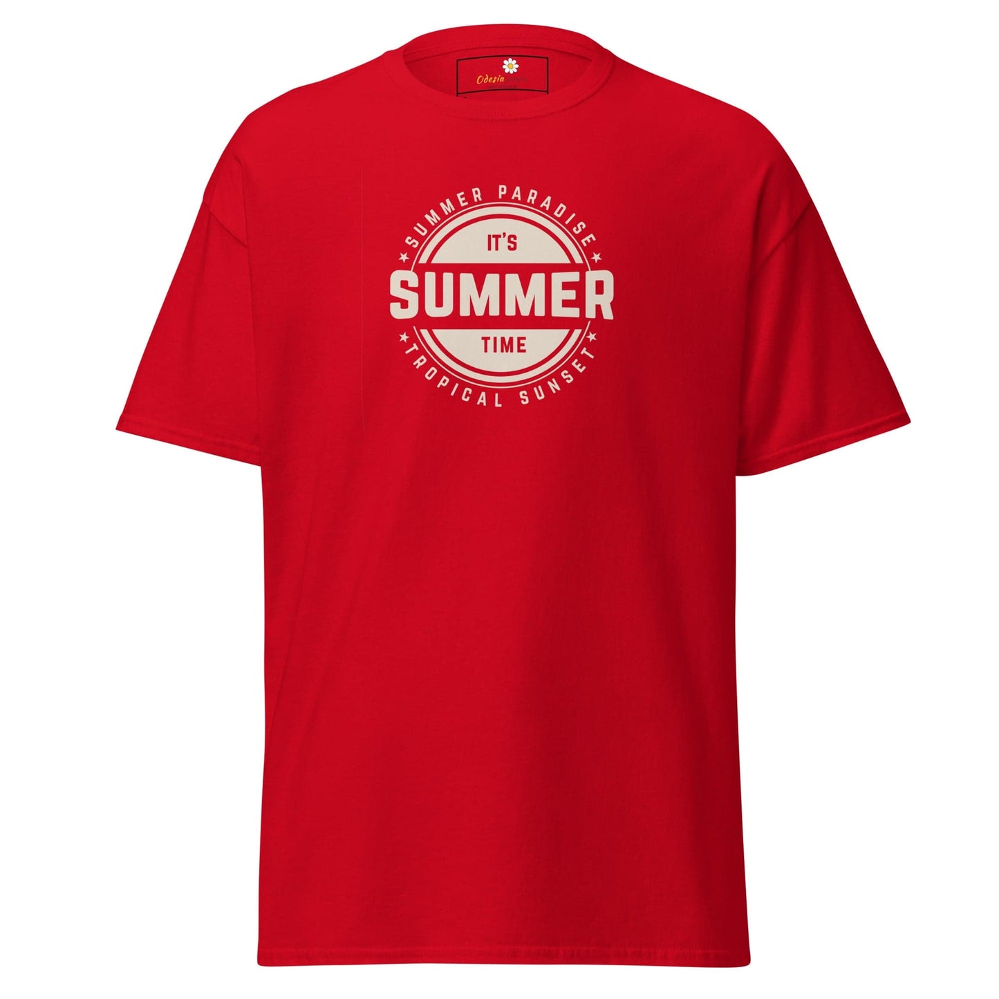 Unisex classic t-shirt - SUMMER TROPICAL - REGULAR - Red / S