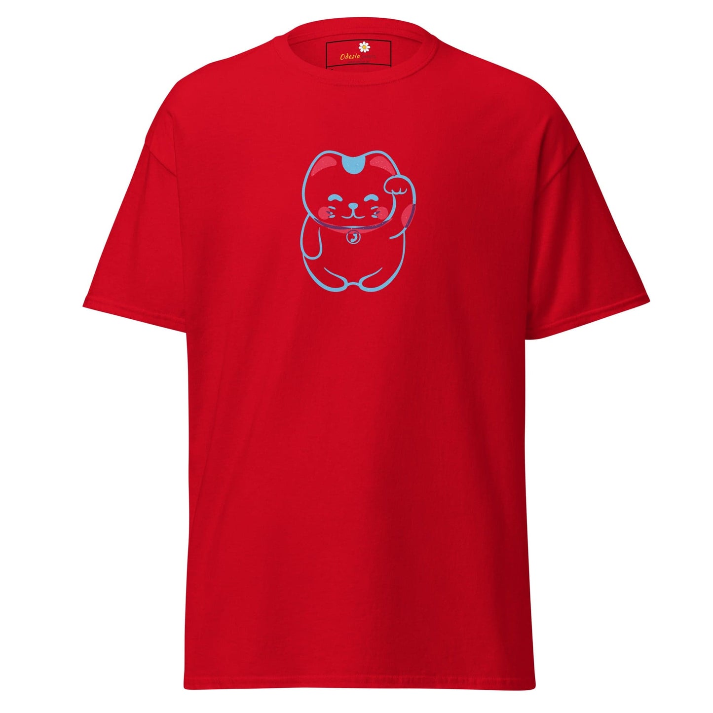Unisex classic tee - ANIMALS SPIRITUAL LUCKY CAT 1 - REGULAR - Red / S