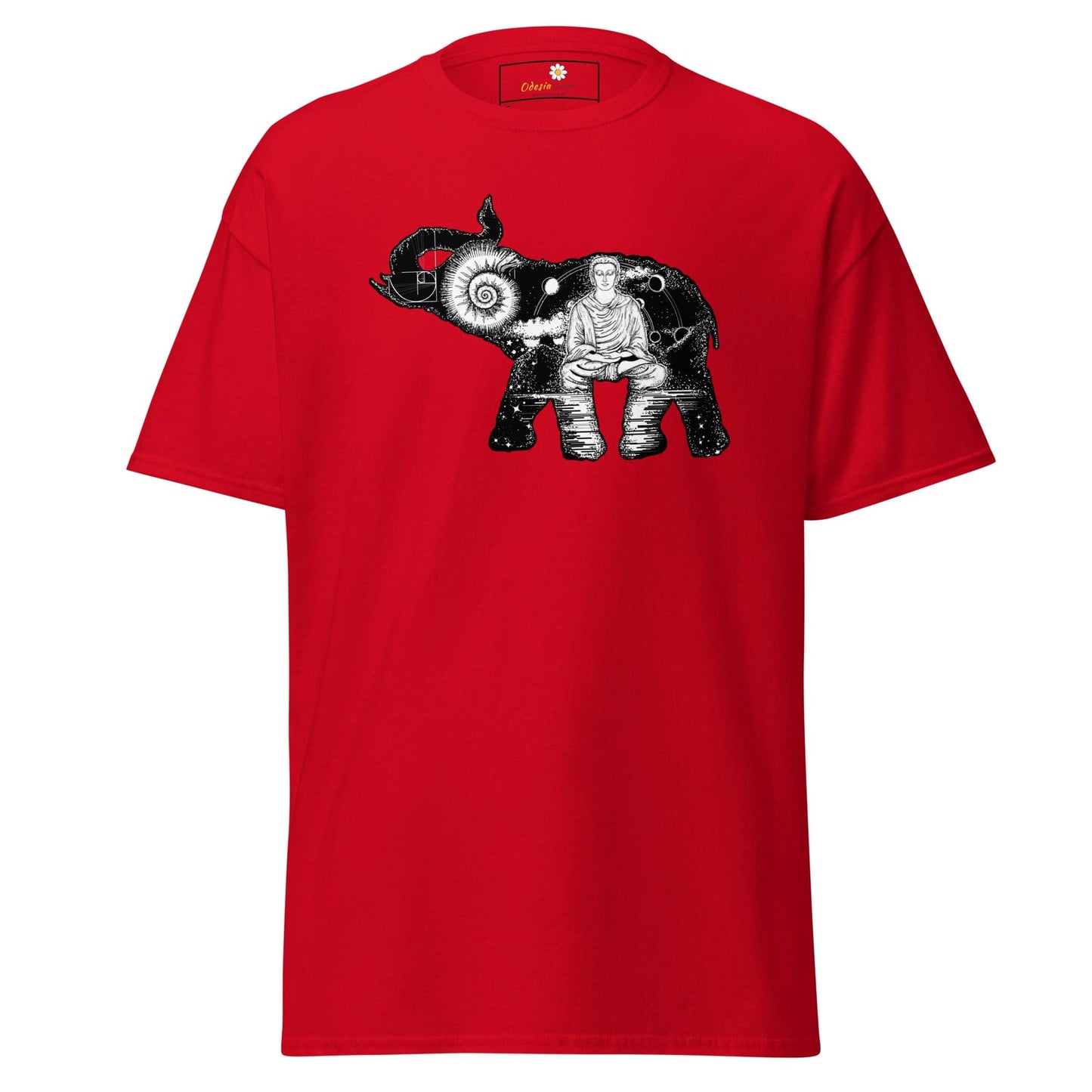 Unisex classic t-shirt - MYSTIC ELEPHANT MEDITATION - REGULAR - Red / S