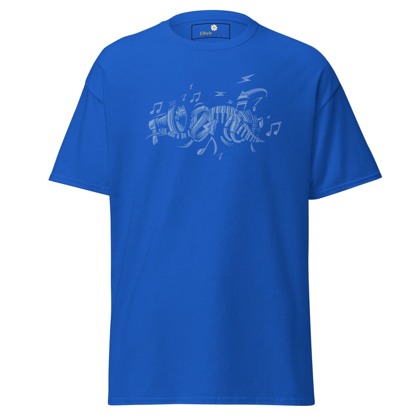 Unisex classic t-shirt - MUSIC INSTRUMENTS - REGULAR - Royal / S