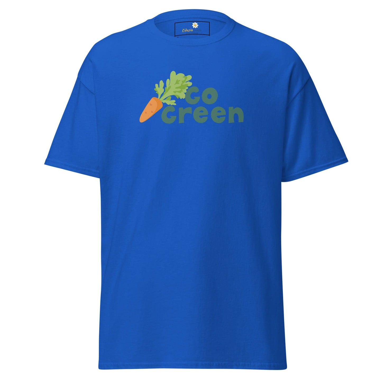 Unisex classic t-shirt - VEGAN GO GREEN - REGULAR - Royal / S