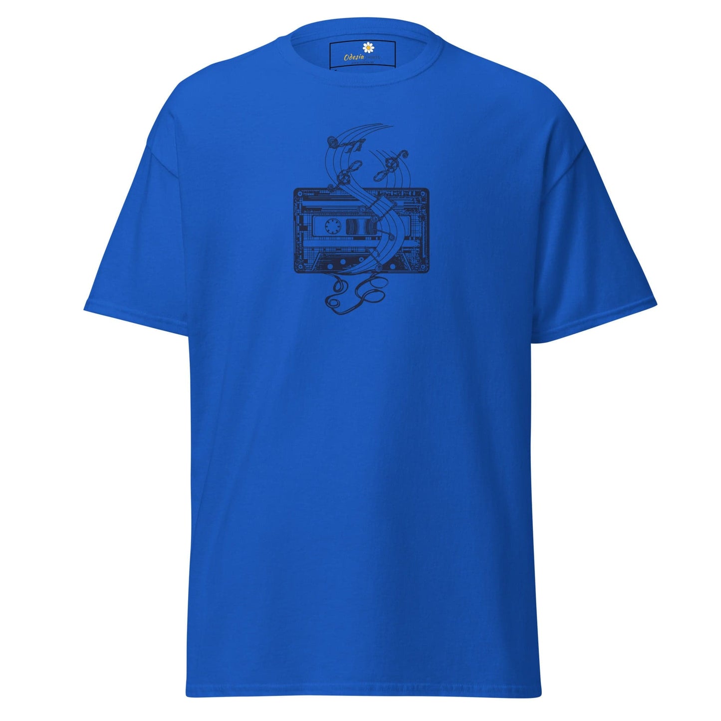 Unisex classic t-shirt - MUSIC TAPE - REGULAR - Royal / S