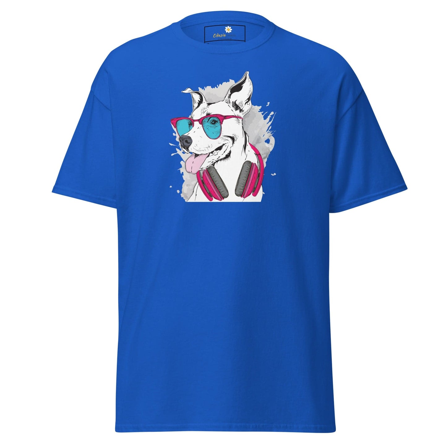 Unisex classic t-shirt - ANIMALS MUSIC DOG - REGULAR - Royal / S