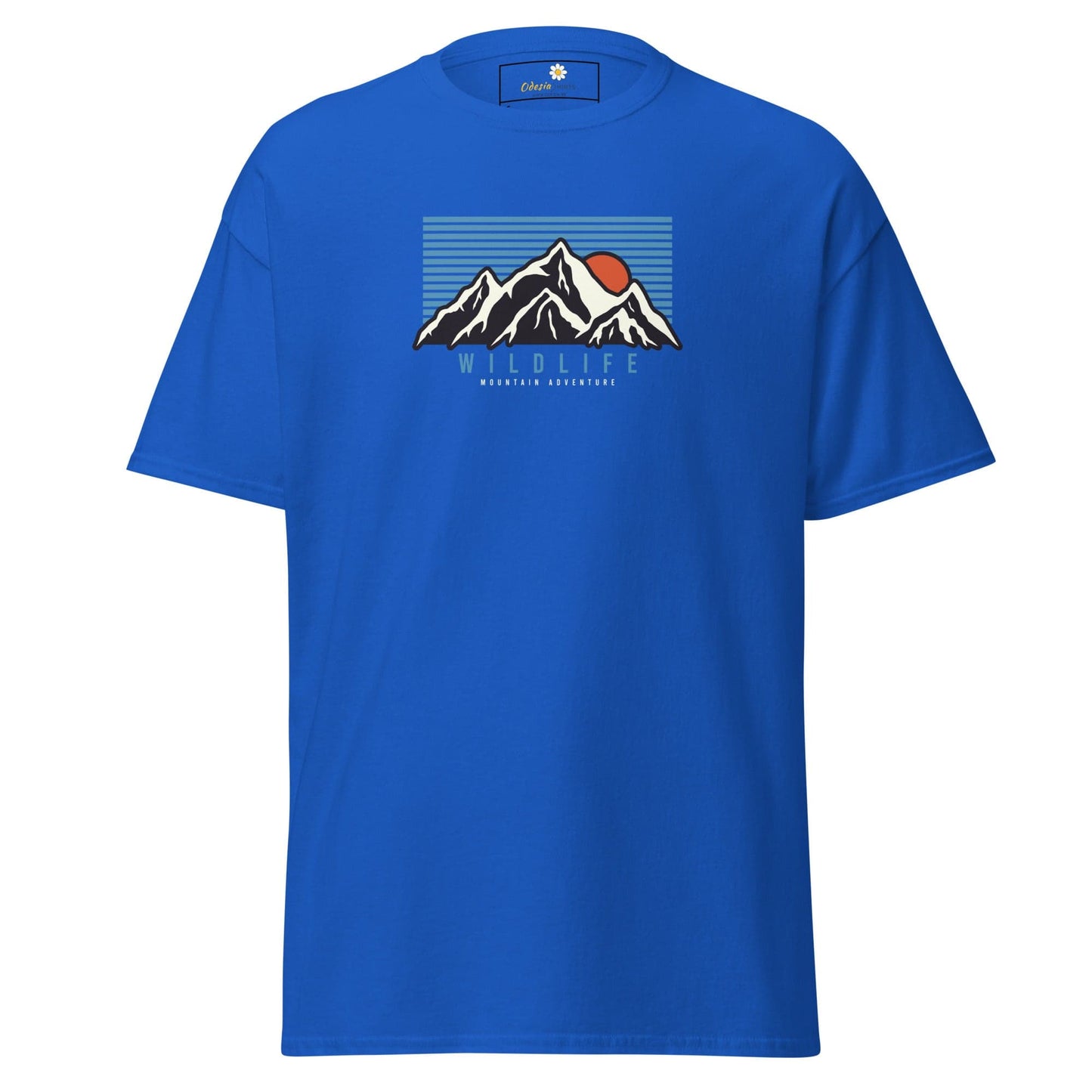 Unisex classic tee - NATURE MOUNTAIN WILDLIFE - REGULAR - Royal / S