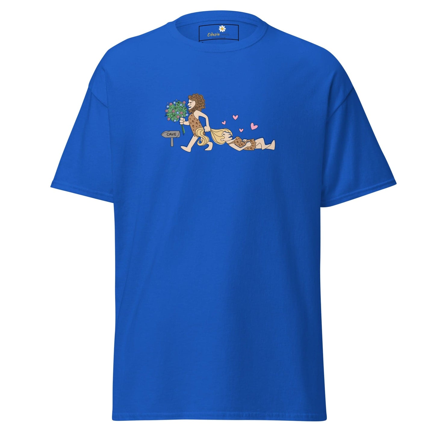 Unisex classic tee - FUN CAVEMAN - REGULAR - Royal / S