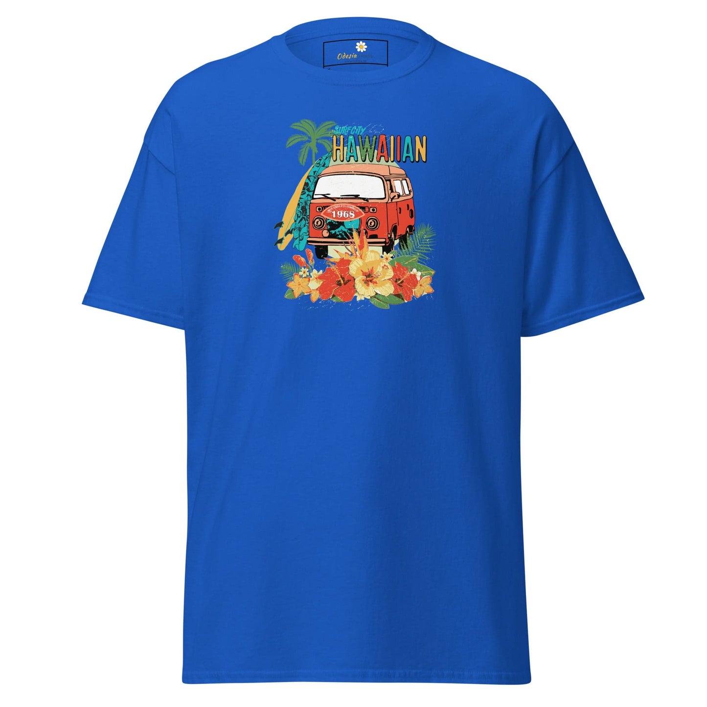 Unisex classic tee - SUMMER HAWAIAN VAN - REGULAR - Royal / S