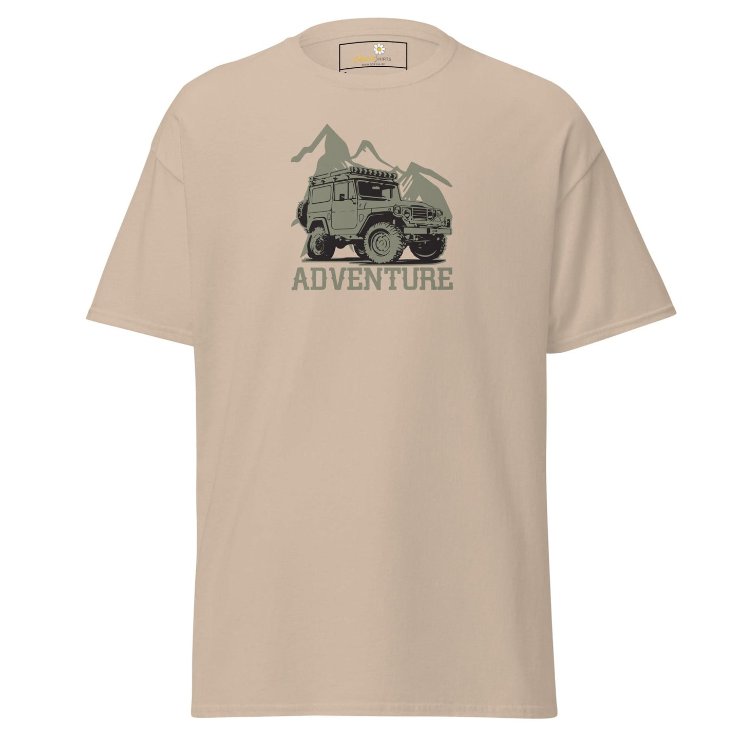 Unisex classic t-shirt - MOTOR ADVENTURE 4X4 - REGULAR - Sand / S