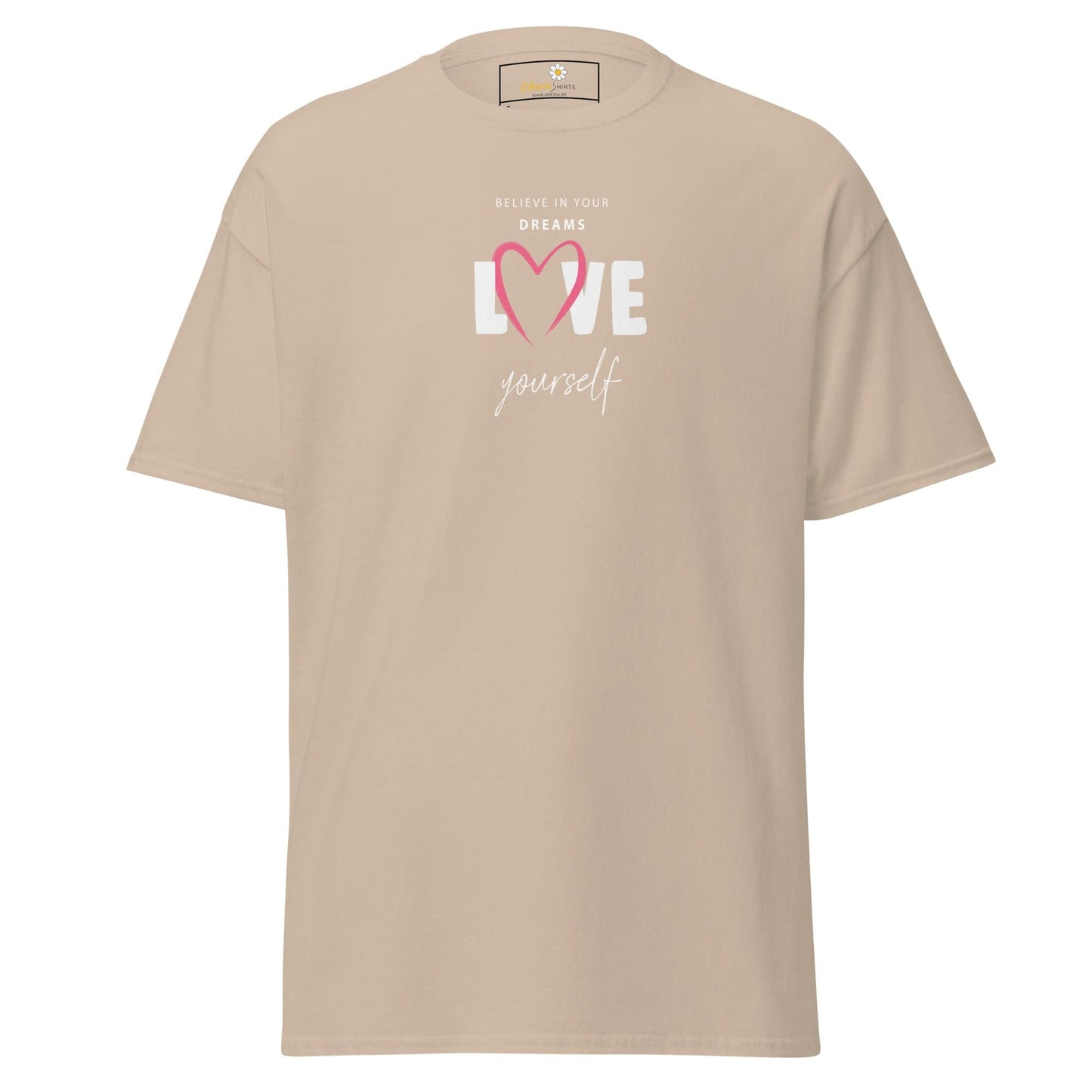 Unisex classic tee - MISC BELIEVE DREAMS LOVE - REGULAR - Sand / S