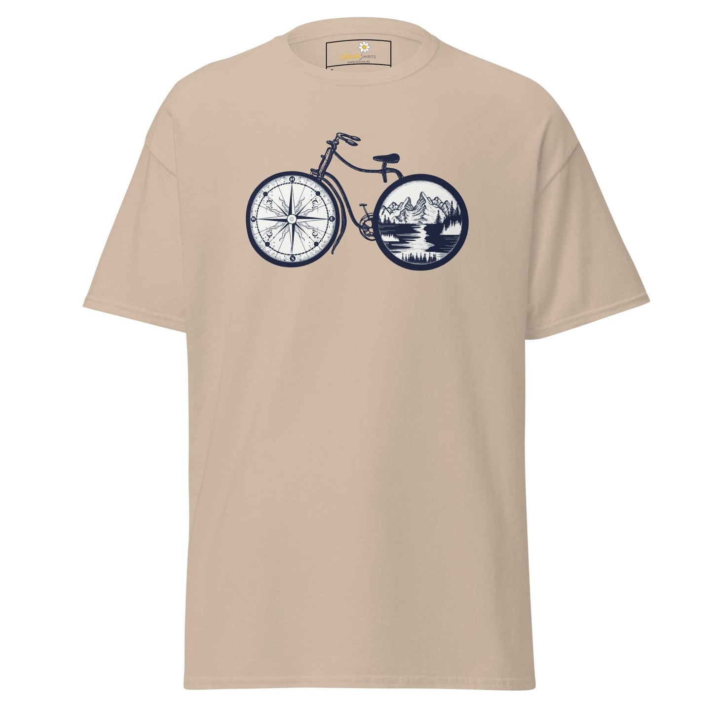 Unisex classic t-shirt - SPORT BIKE DIRECTION MOUNTAINS - REGULAR - Sand / S