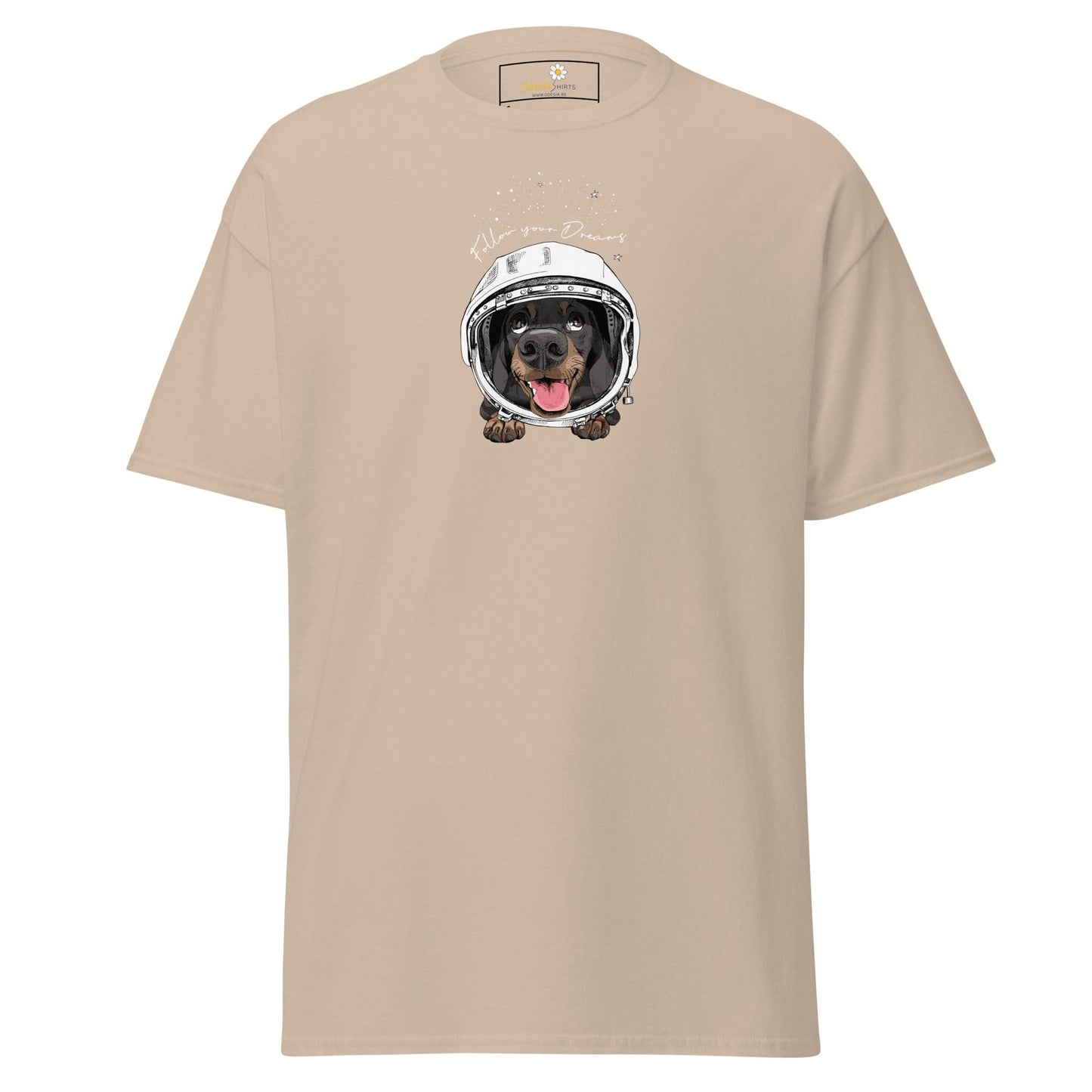 Unisex classic tee - ASTRONAUT ANIMALS DREAMS - REGULAR - Sand / S