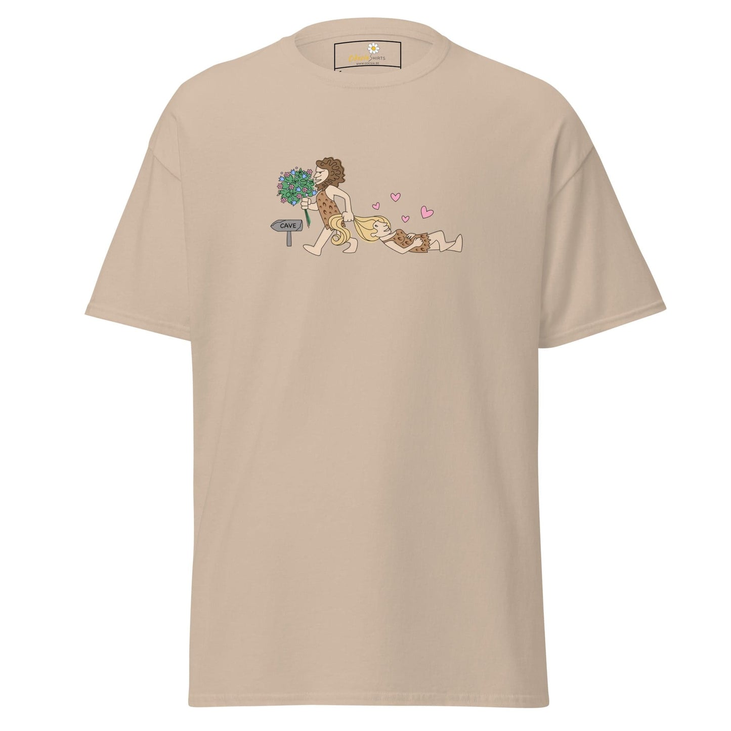 Unisex classic tee - FUN CAVEMAN - REGULAR - Sand / S