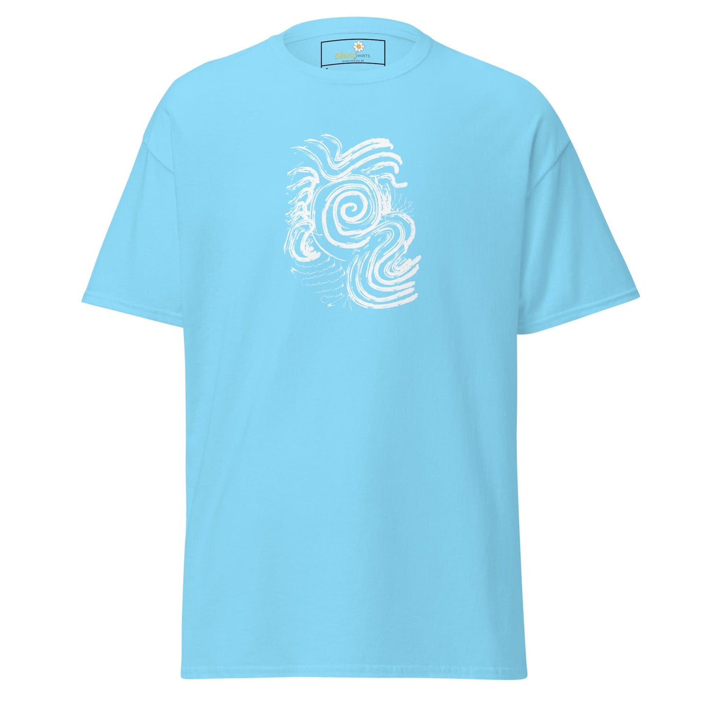 Unisex classic tee - ABSTRACT SUNLIGHT WAVES - REGULAR - Sky / S