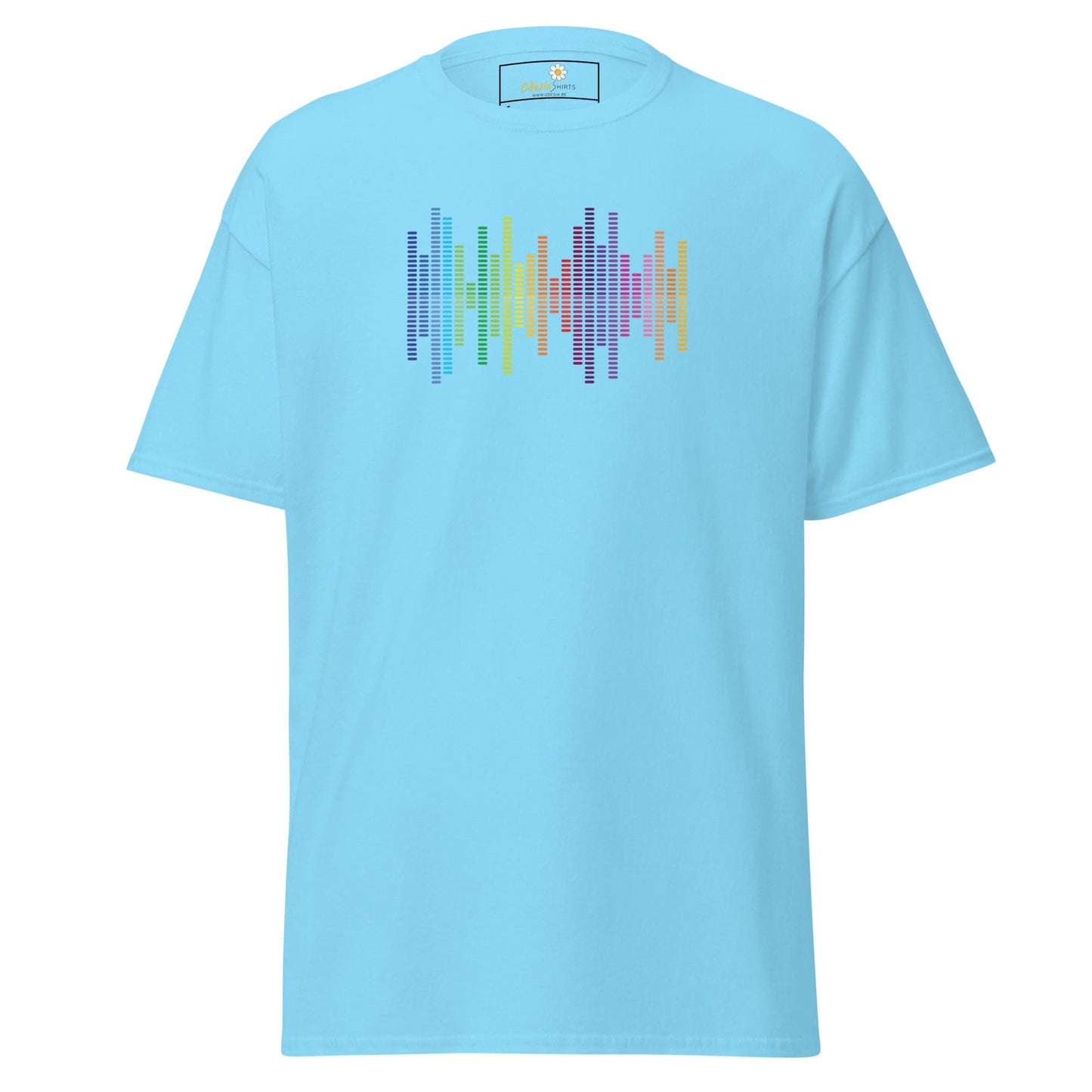 Unisex classic tee - MUSIC AUDIO SPECTRUM - REGULAR - Sky / S