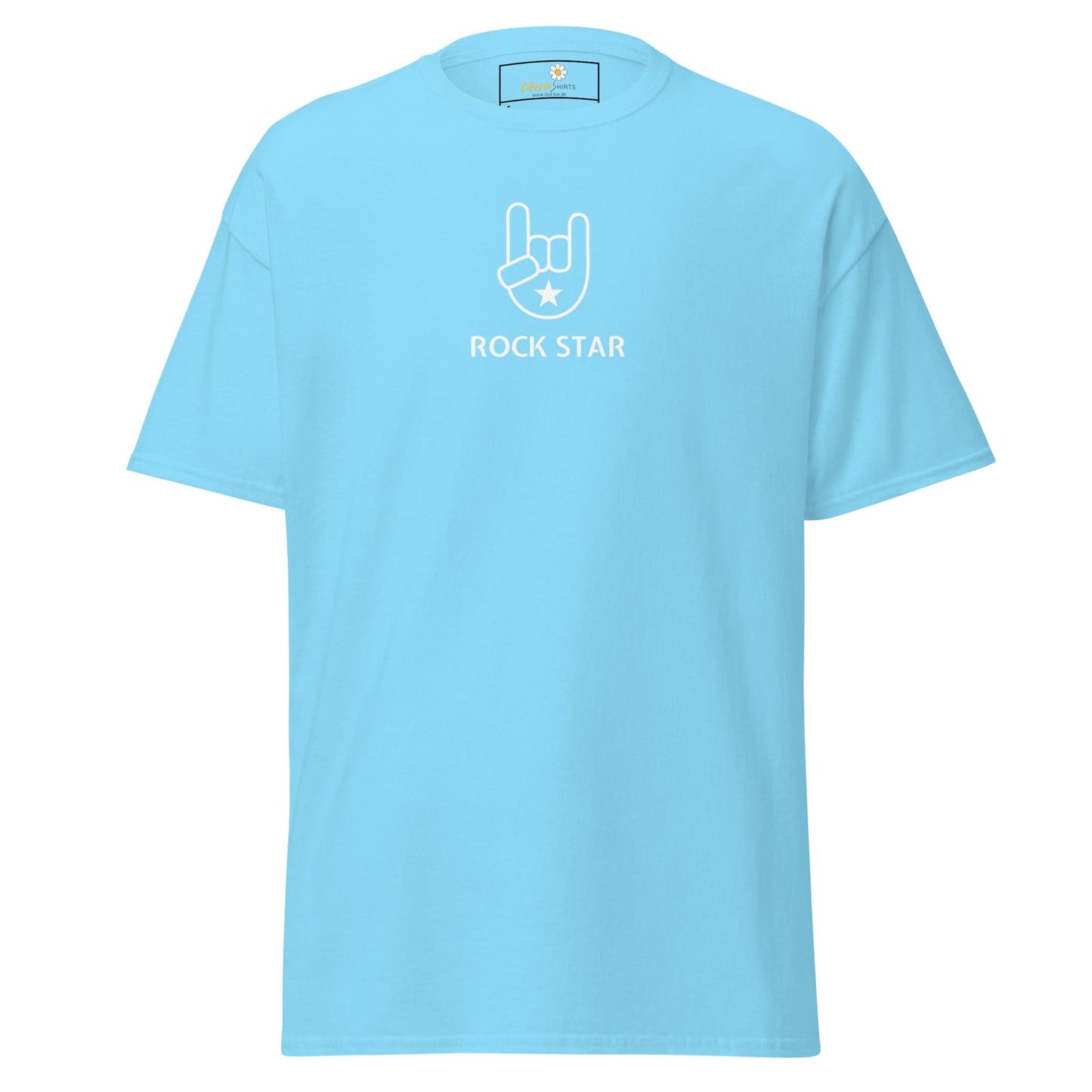 Unisex classic tee - MUSIC ROCK STAR - REGULAR - Sky / S