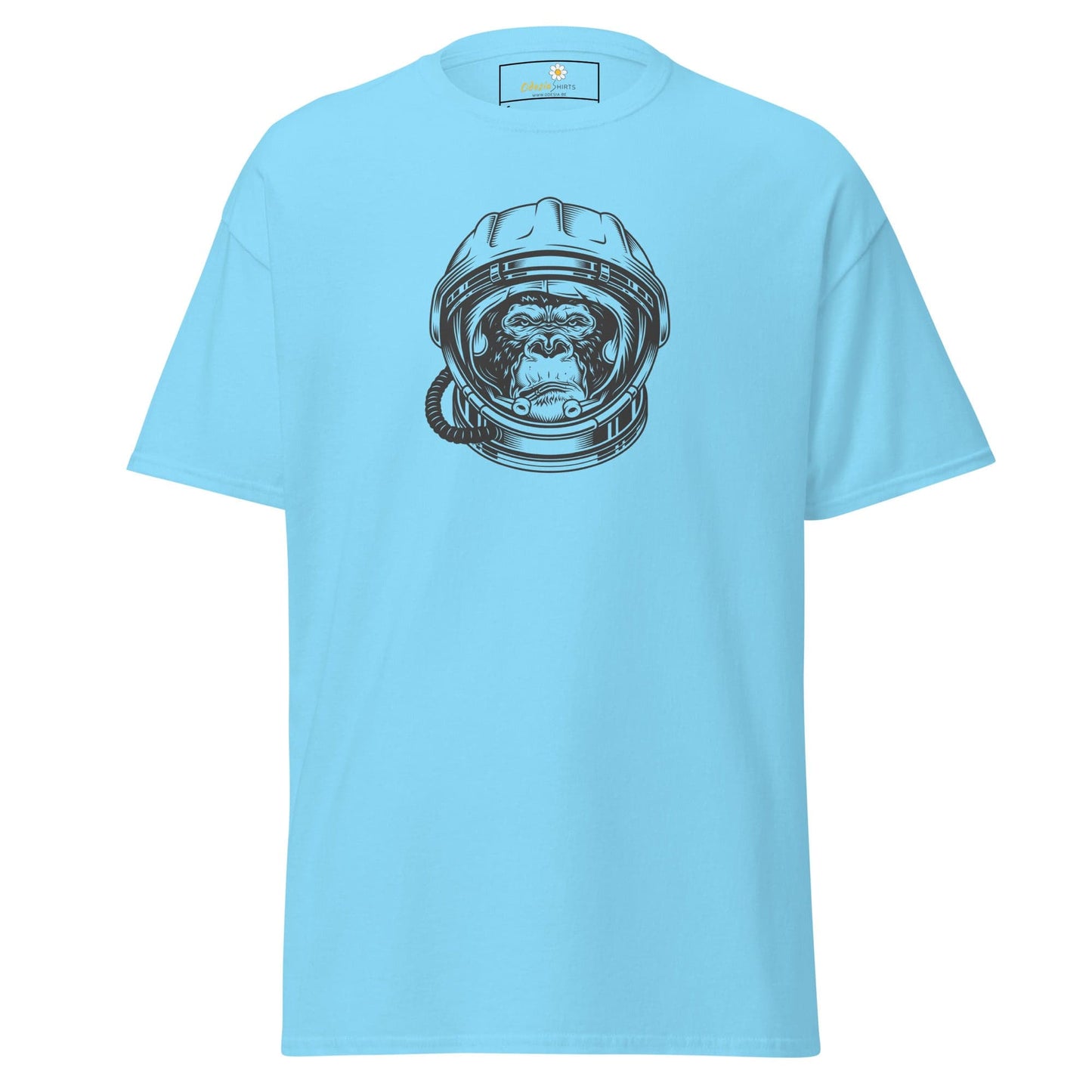 Unisex classic tee - WILD LIFE ASTRONAUT CHIMP - REGULAR - Sky / S