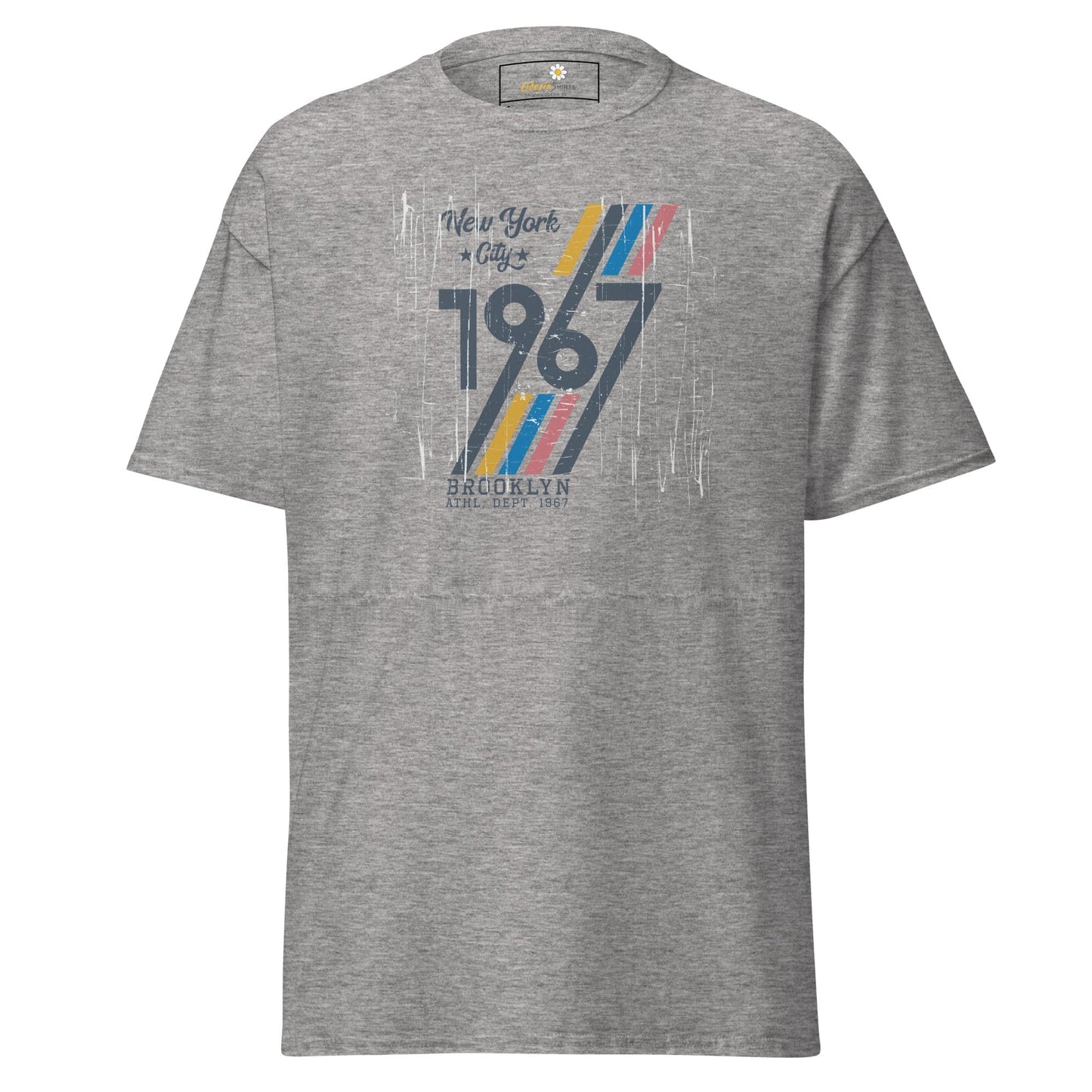Unisex classic t-shirt - URBAN 1967 NY CITY - REGULAR - Sport Grey / S