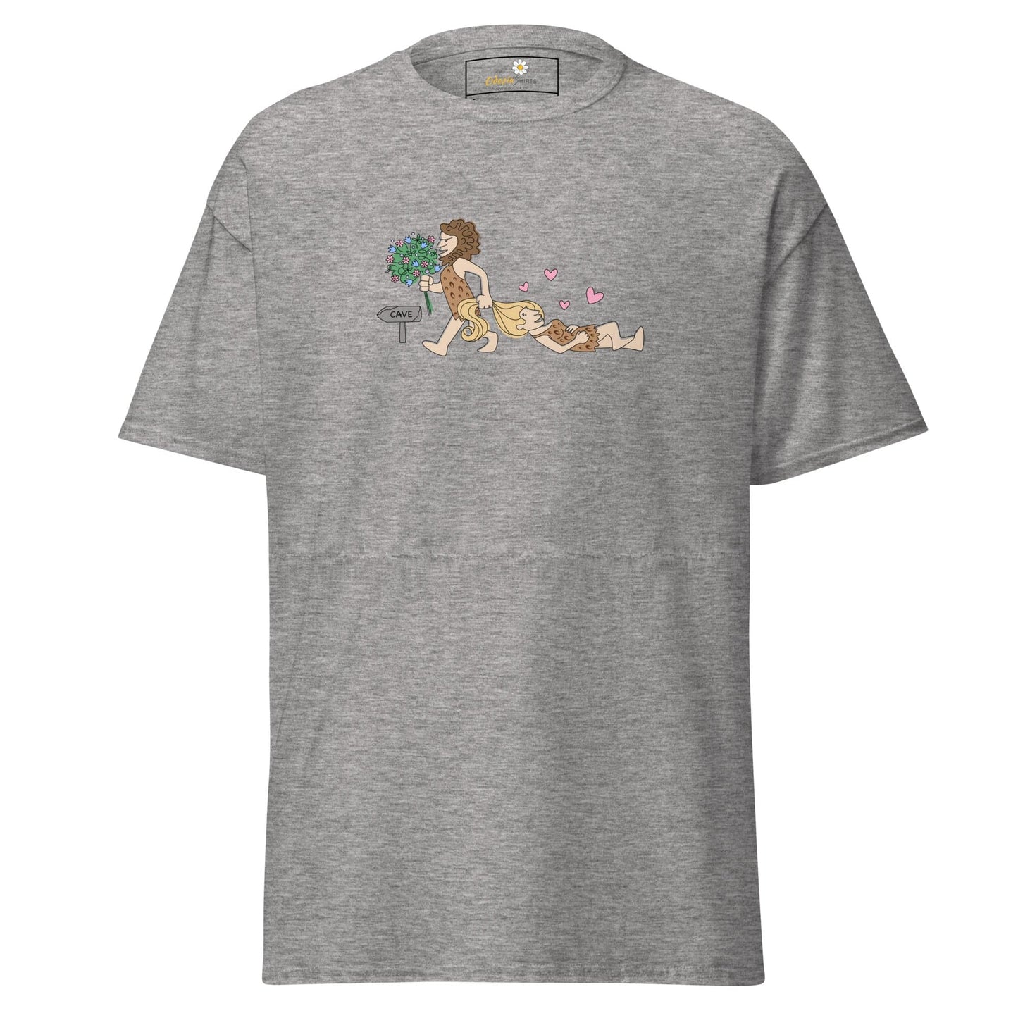 Unisex classic tee - FUN CAVEMAN - REGULAR - Sport Grey / S