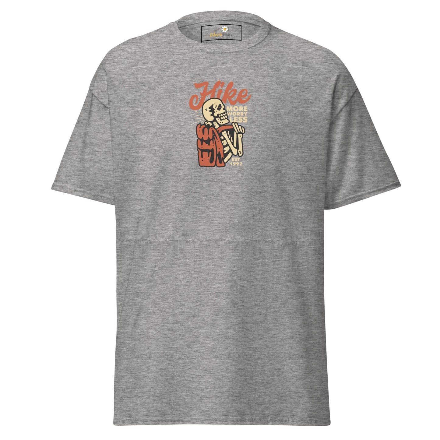Unisex classic tee - SKULL SPORT HIKE MORE - REGULAR - Sport Grey / S