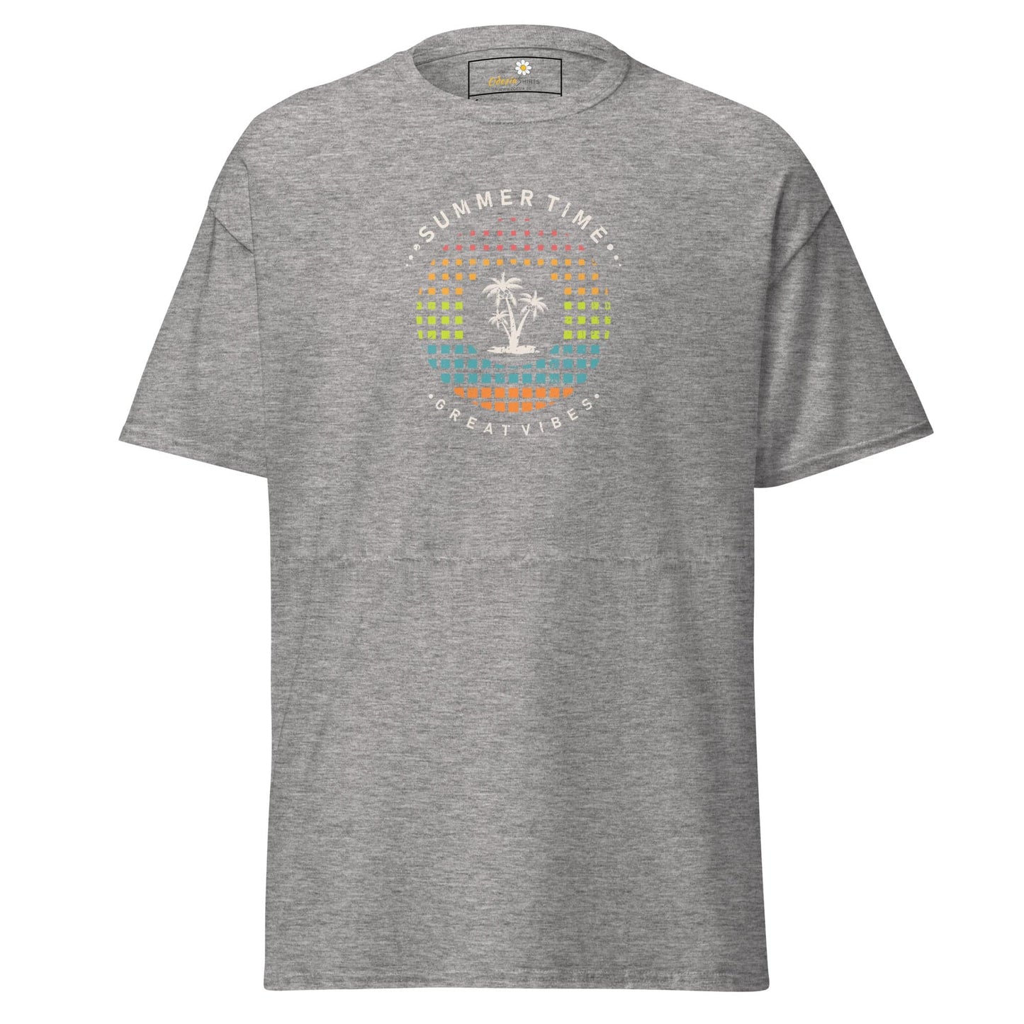Unisex classic t-shirt - SUMMER GREAT VIBES - REGULAR - Sport Grey / S