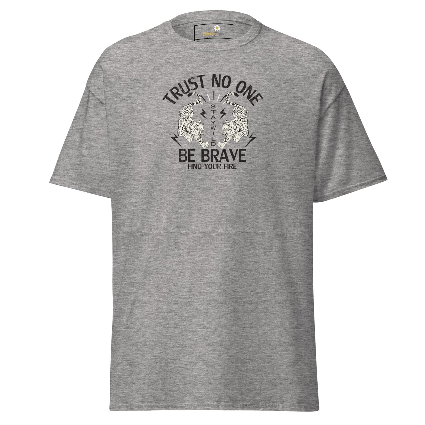 Unisex classic tee - MISC TRUST NO ONE BE BRAVE - REGULAR - Sport Grey / S