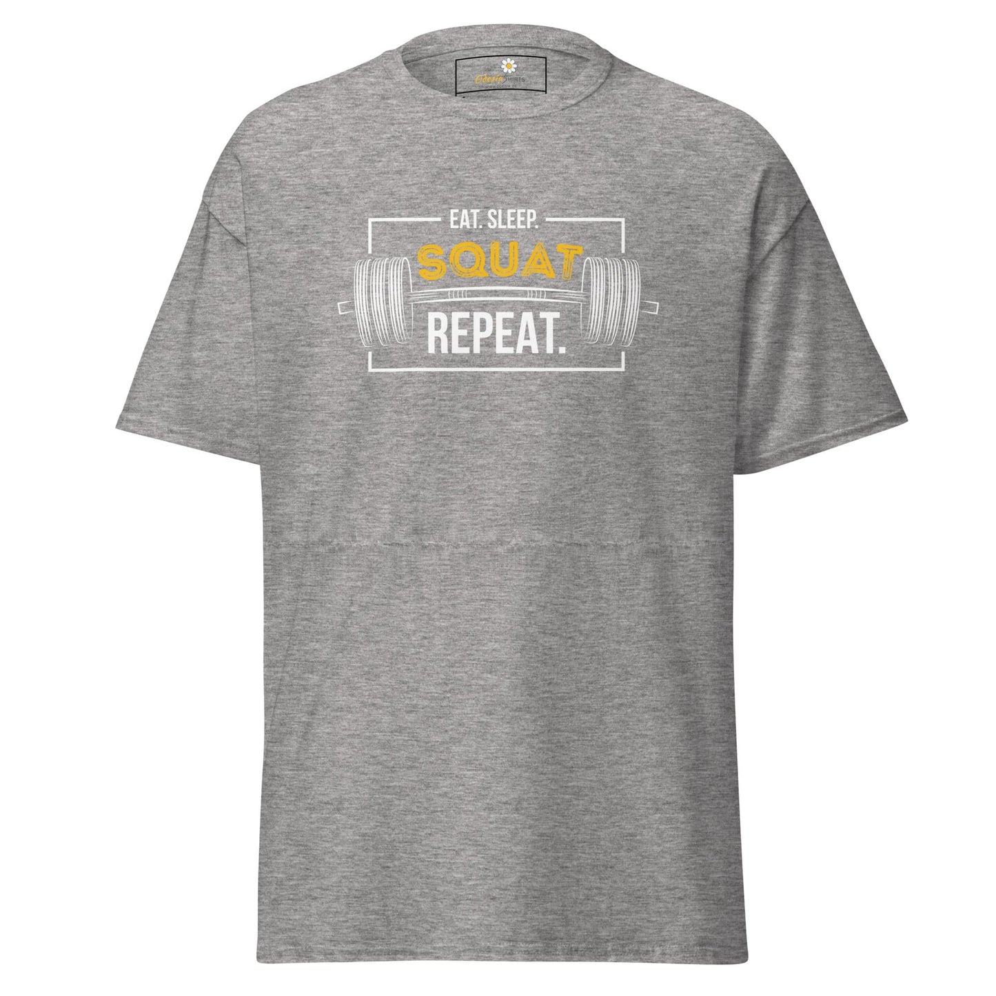 Unisex classic t-shirt - SPORT SQUAT REPEAT - REGULAR - Sport Grey / S