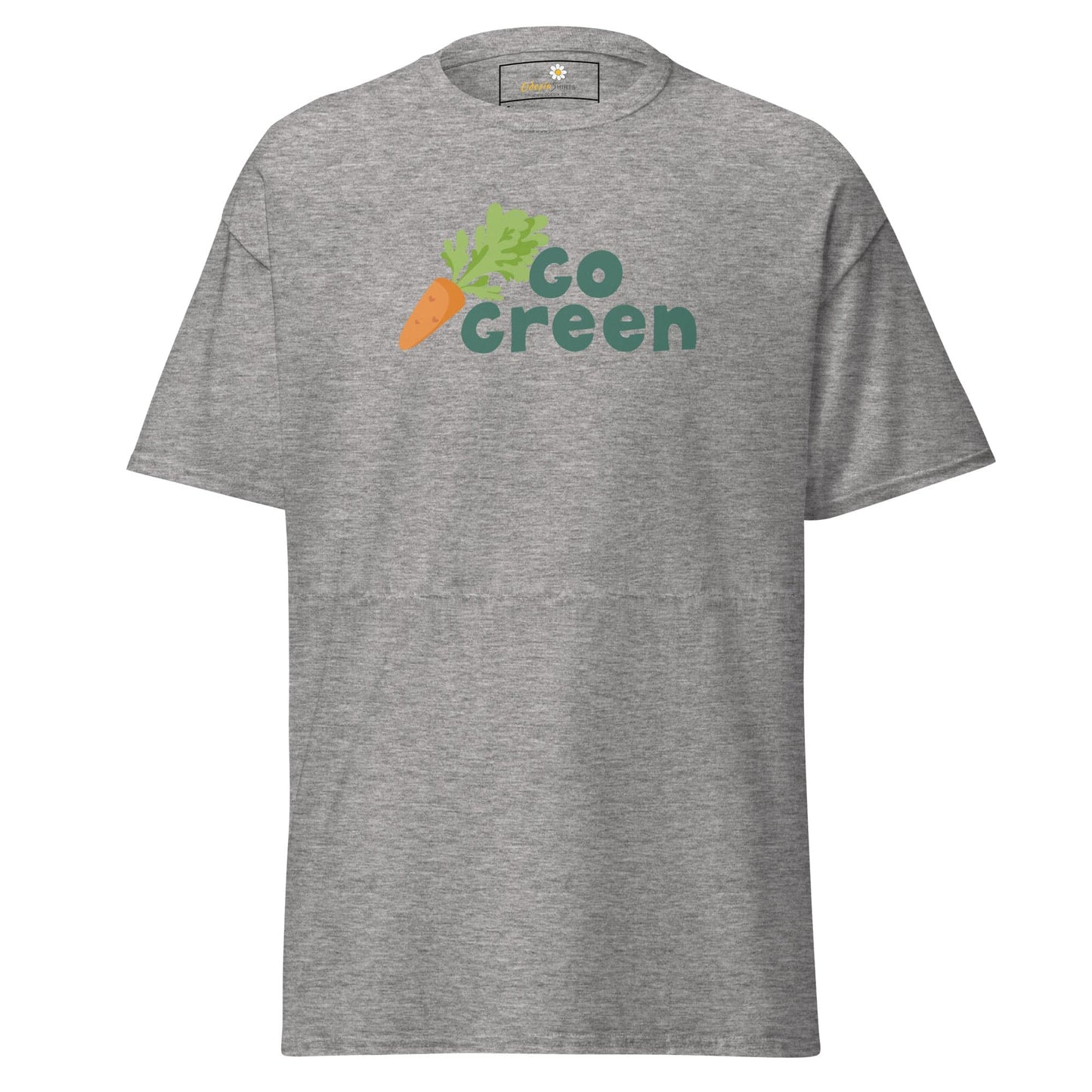 Unisex classic t-shirt - VEGAN GO GREEN - REGULAR - Sport Grey / S