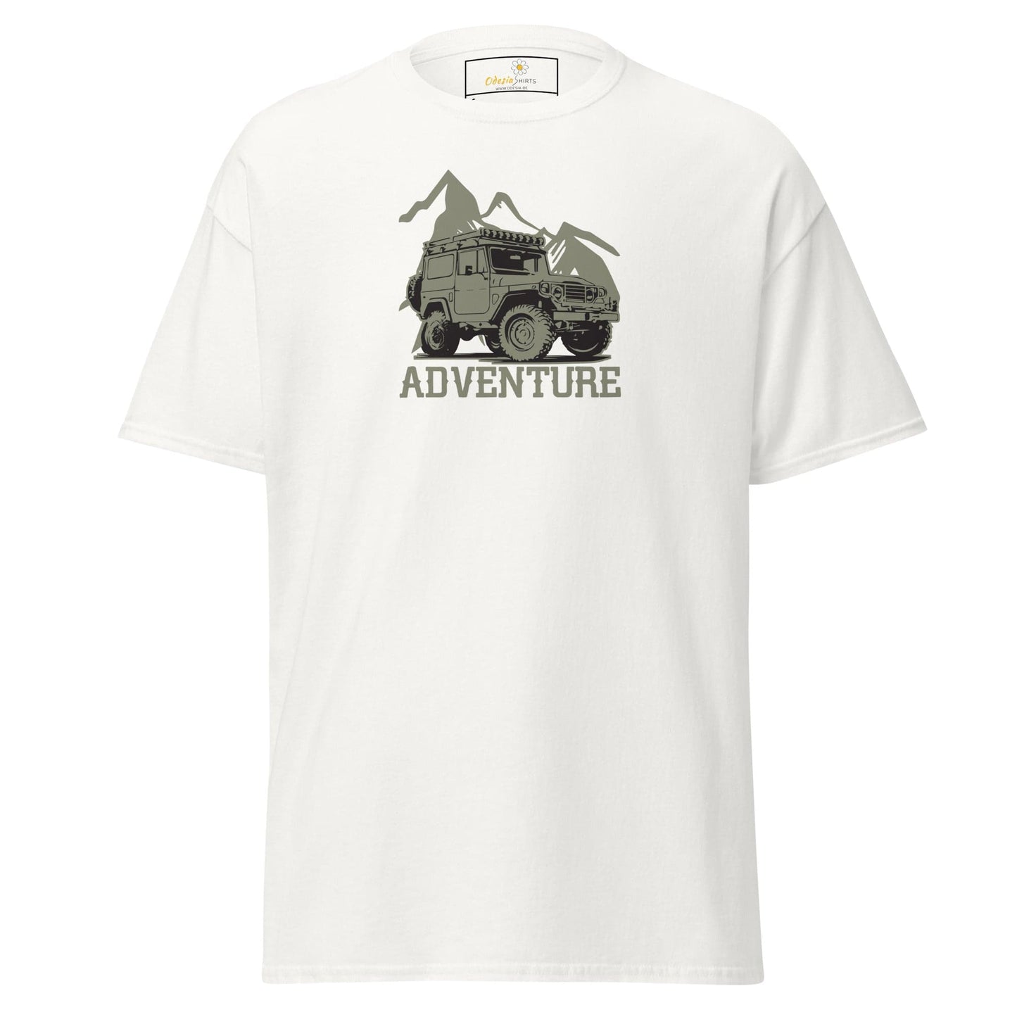 Unisex classic t-shirt - MOTOR ADVENTURE 4X4 - REGULAR - White / S