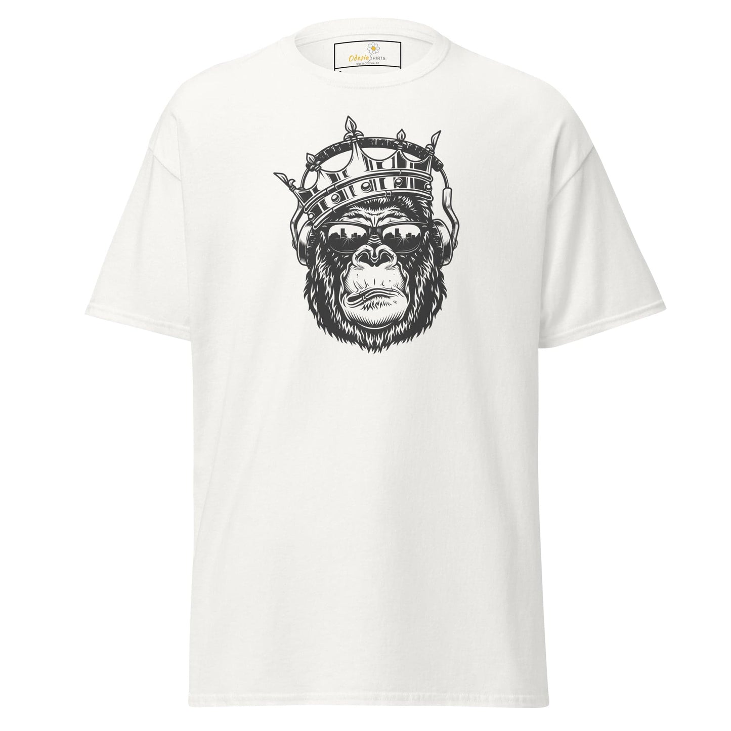 Unisex classic t-shirt - WILD LIFE MONKEY KING -REGULAR - White / S