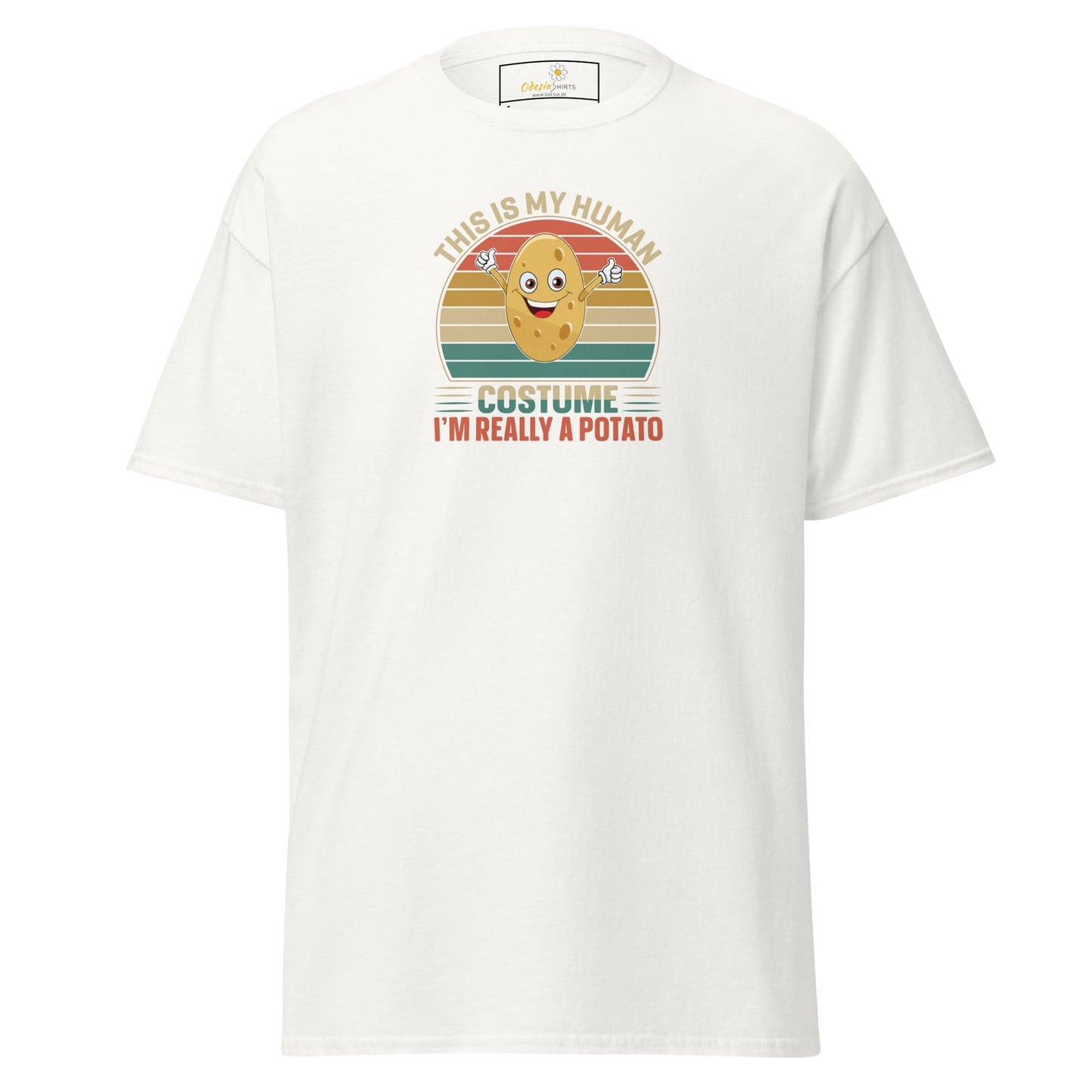 Unisex classic t-shirt - FUN POTATO HUMAN COSTUME - REGULAR - White / S