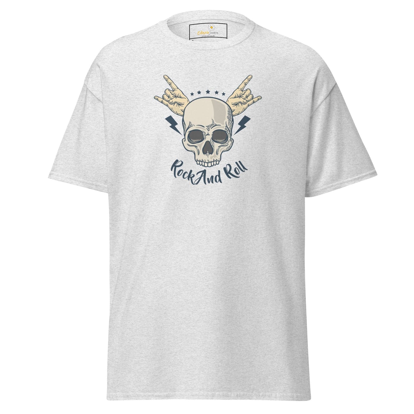 White T-shirt with skull graphic from T-SHIRT DESIGN TEE for Men and Women S to XL