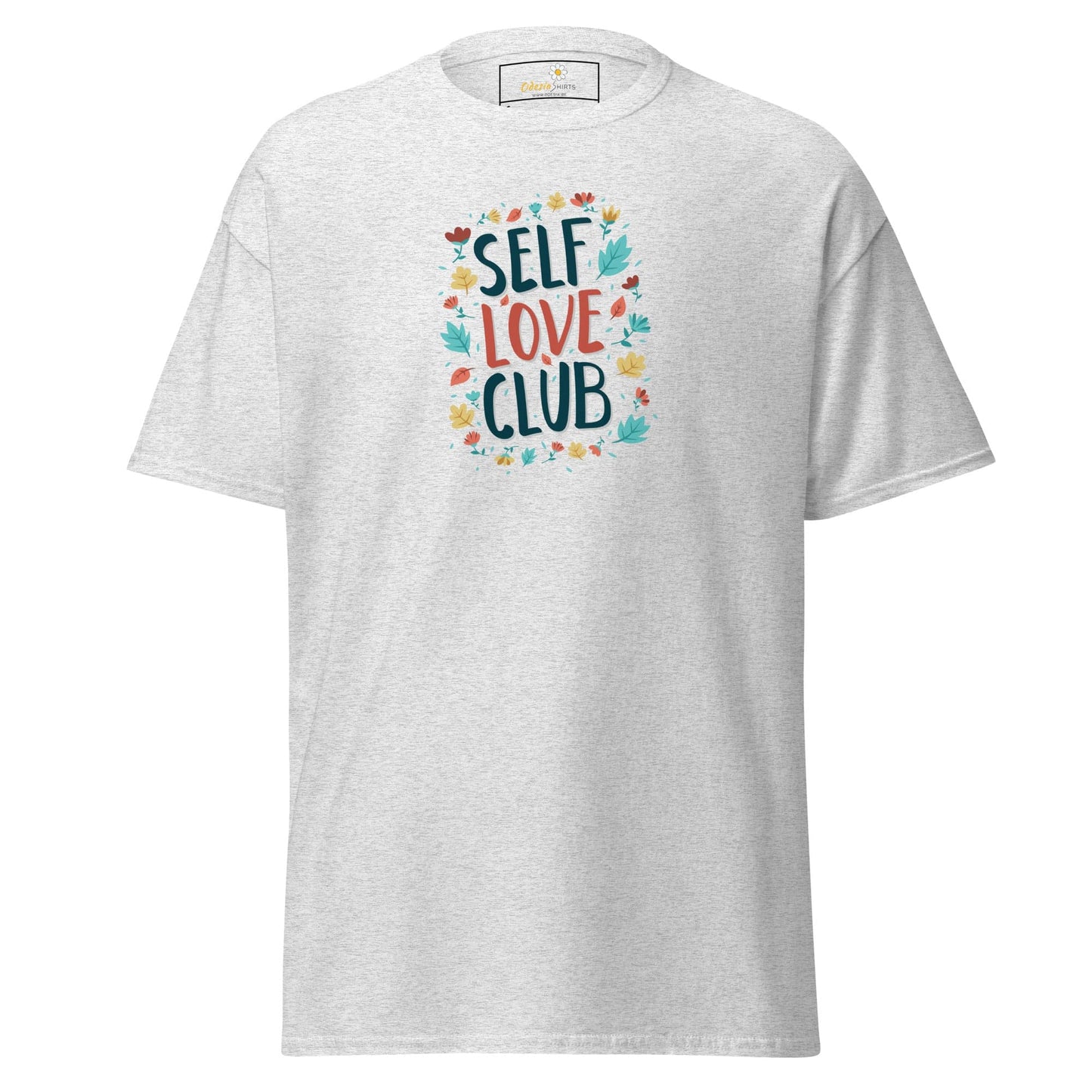 Unisex classic t-shirt - POSITIVE SELF LOVE CLUB - REGULAR - Ash / S