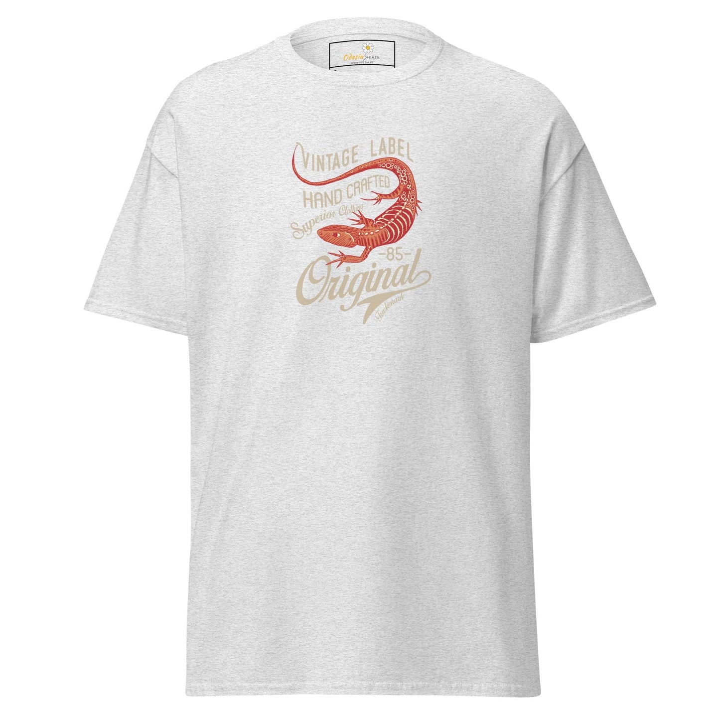 Unisex classic t-shirt - VINTAGE LIZARD - REGULAR - Ash / S