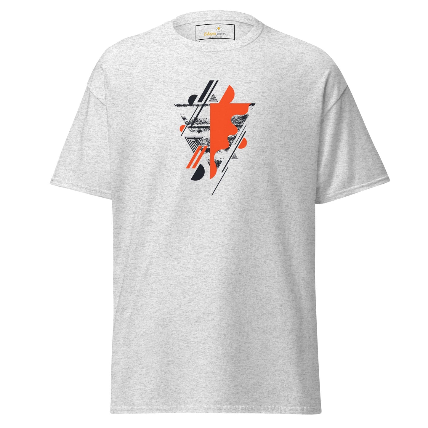 Unisex classic t-shirt - ABSTRACT SHAPES AND COLORS - REGULAR - Ash / S